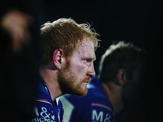 James Graham looks on during match between New Zealand Warriors and the Canterbury Bulldogs