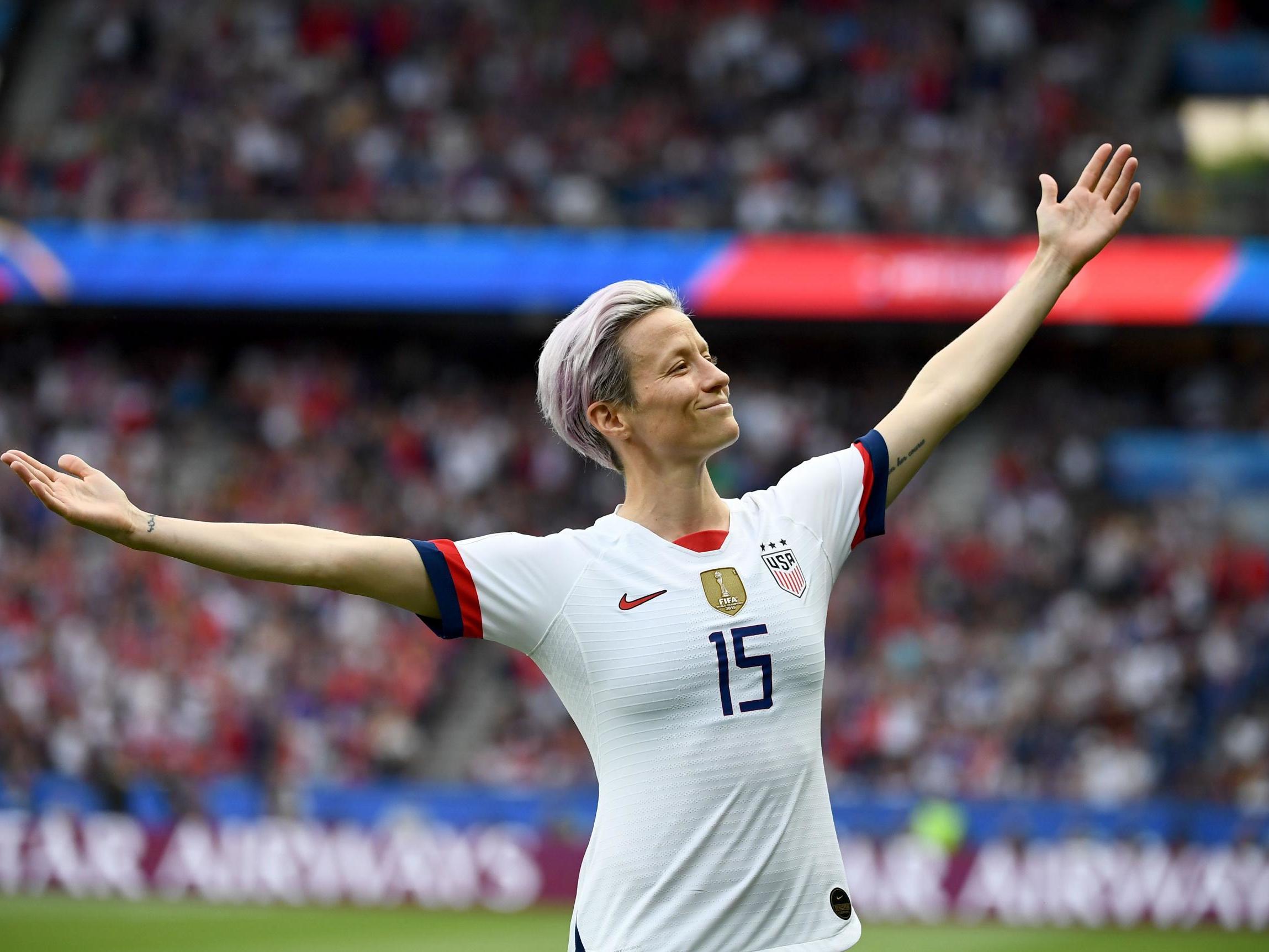 Rapinoe has congratulated Joe Biden