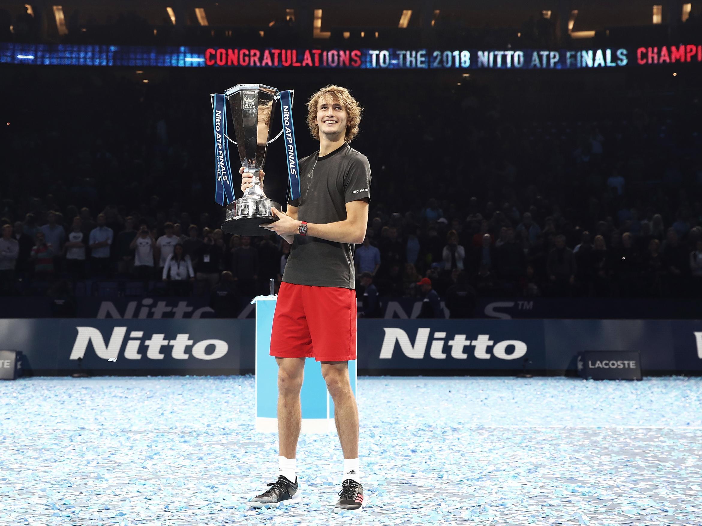 Alexander Zverev won the ATP finals in London