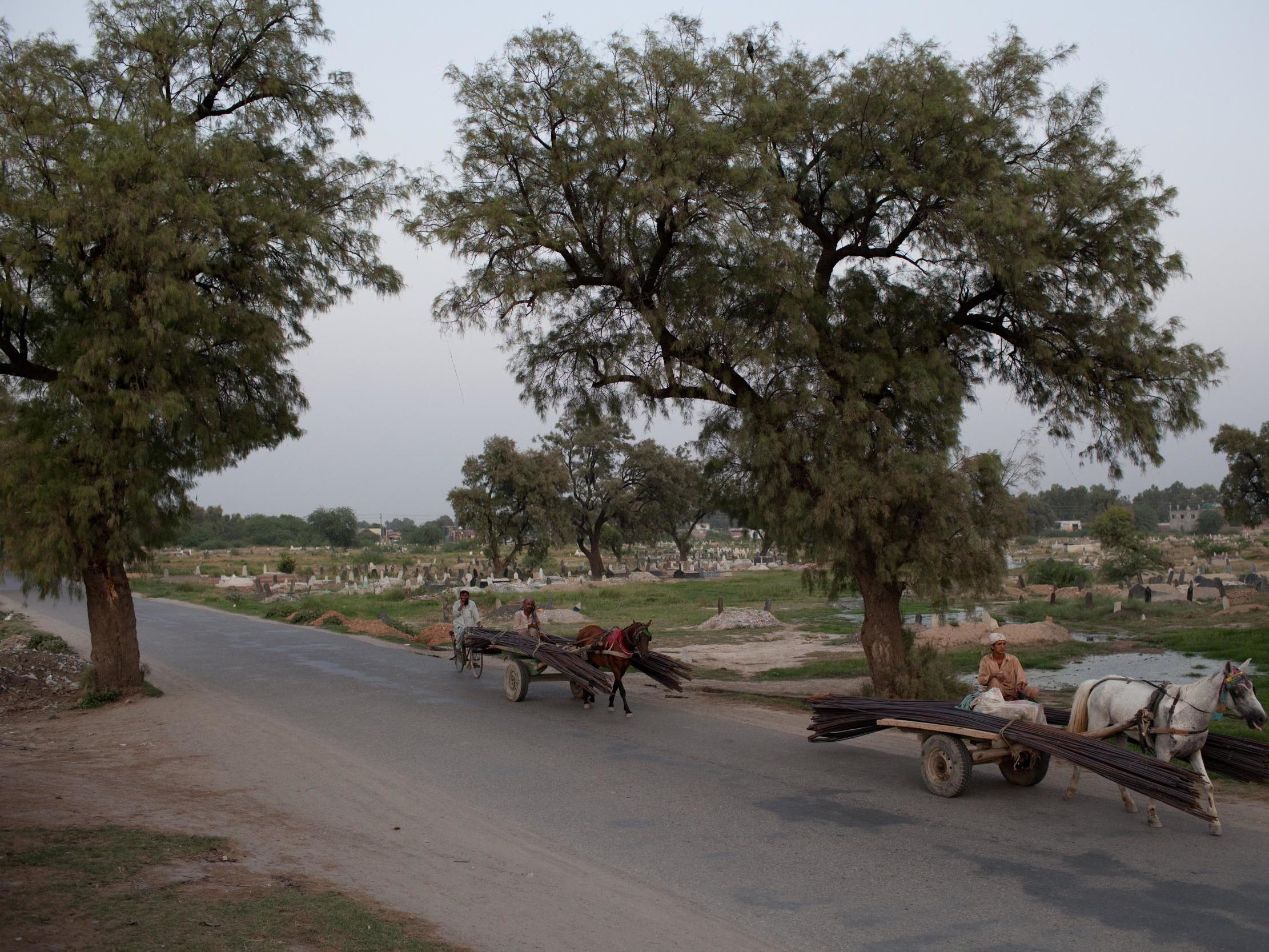 The woman's body was found on a river bank in the city of Nowshera