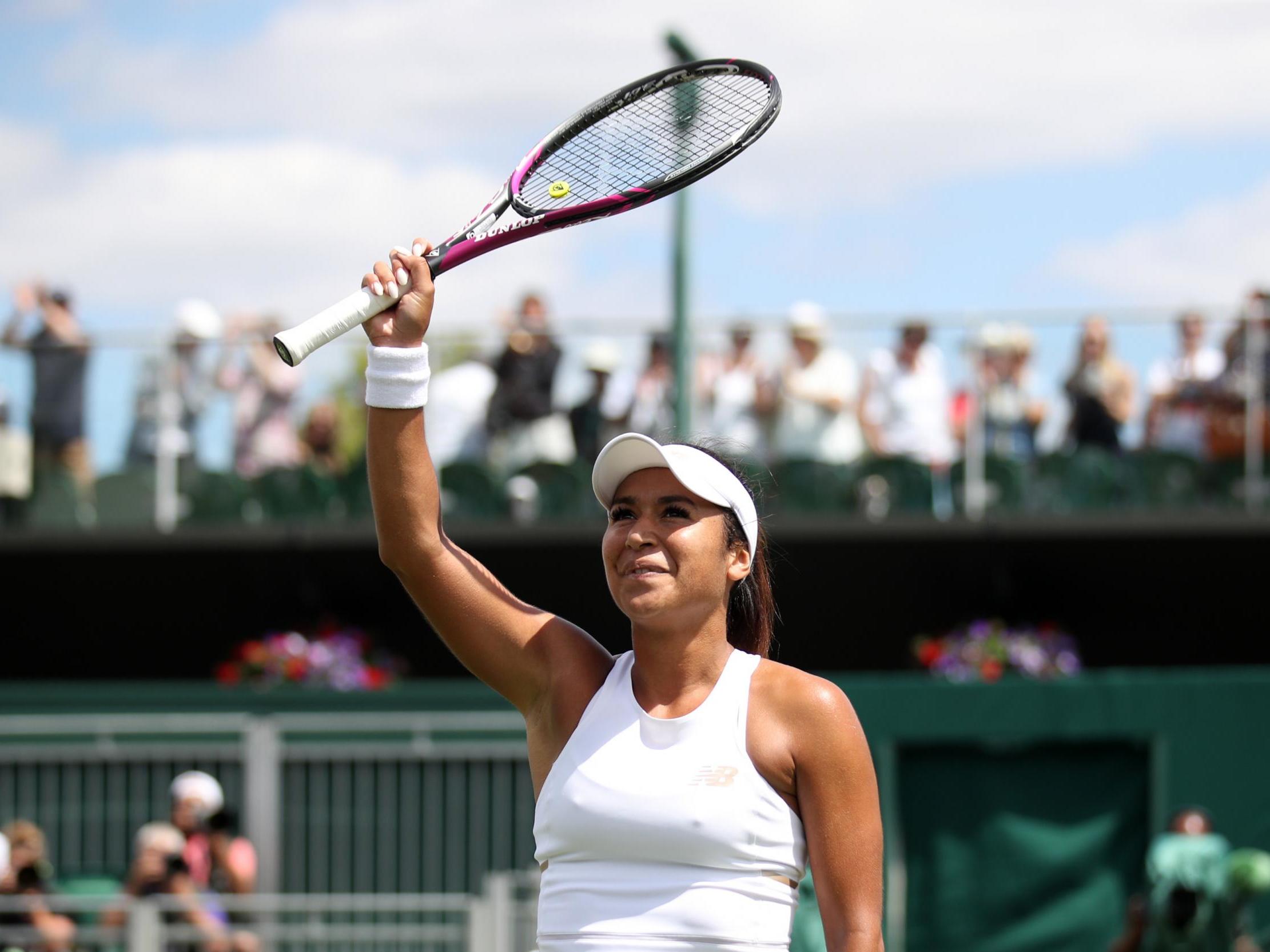 Britain’s Watson made a winning start to Wimbledon