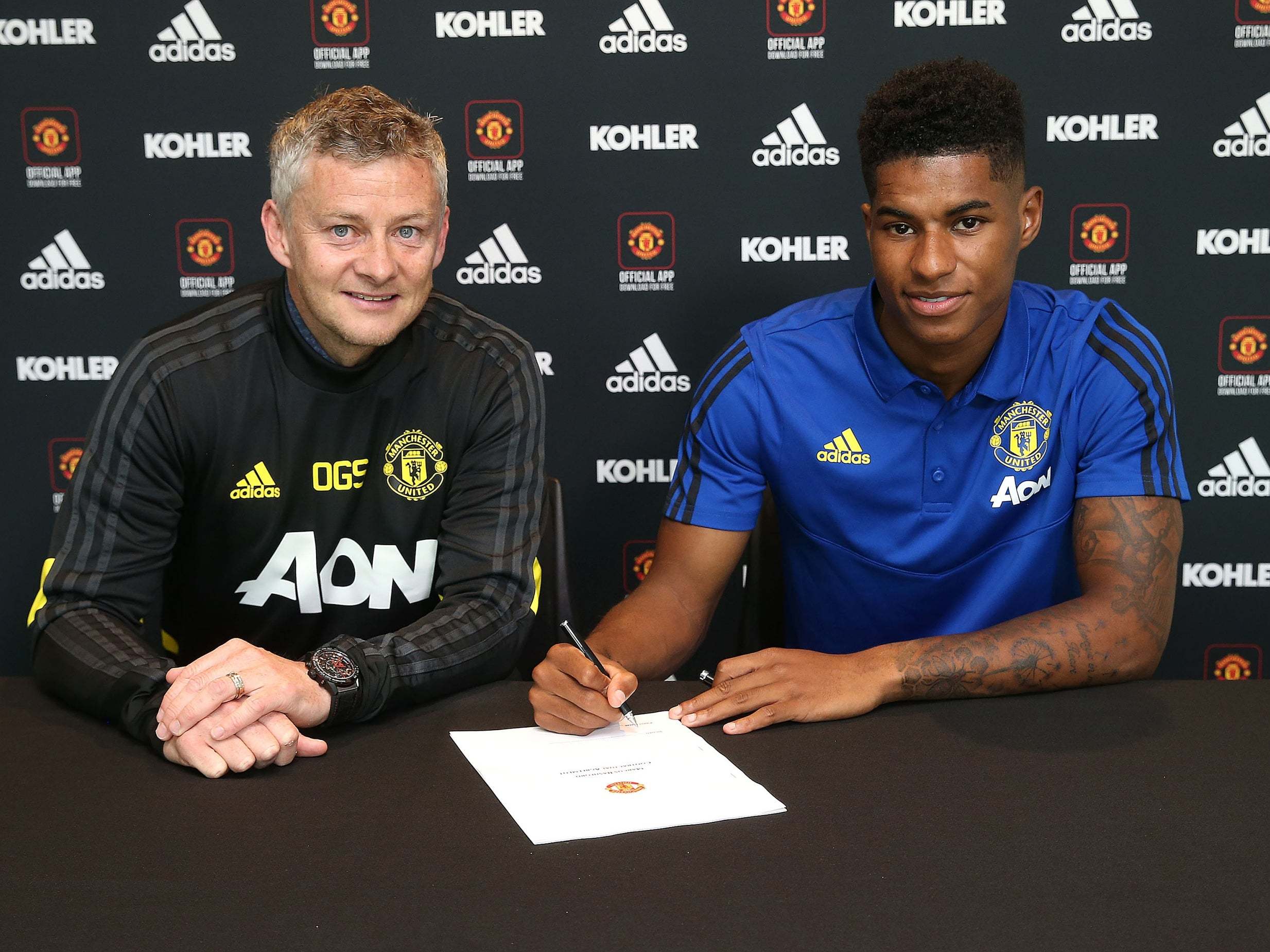 Marcus Rashford has signed a new Manchester United contract until 2023