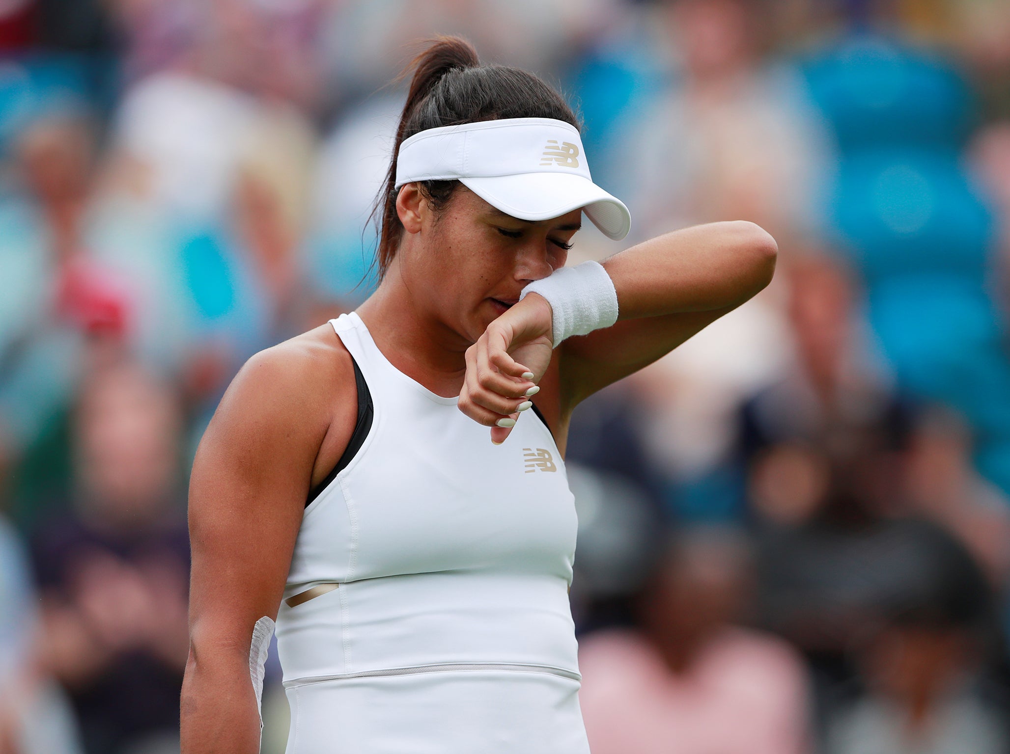 Watson was speaking after her first round victory