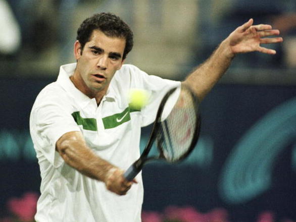 Pete Sampras switched to a one-handed backhand while he was a teenager