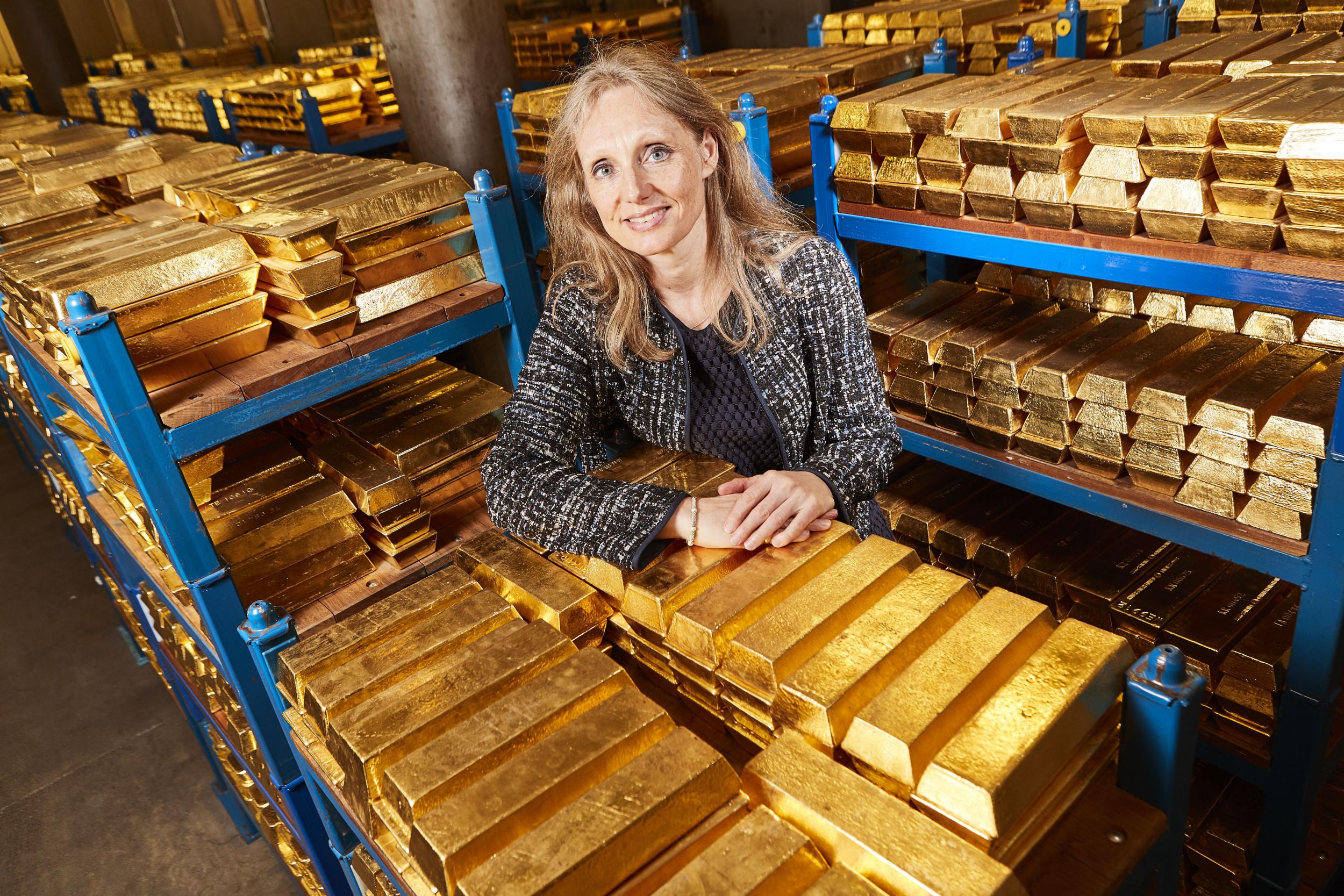 Victoria Cleland, the 32nd chief cashier of the Bank of England, sashays around her super-secure underground bunker