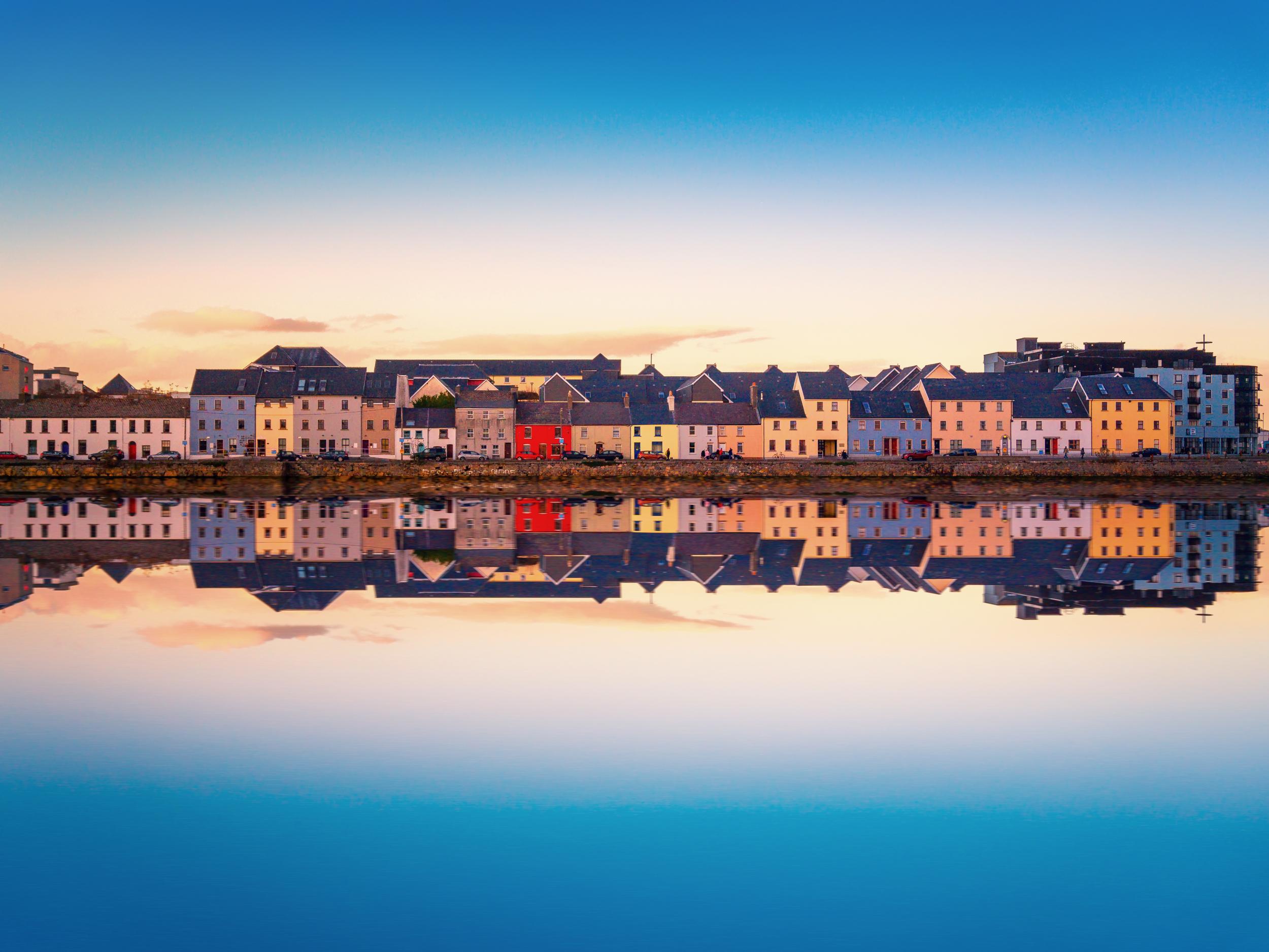 View across the water to Galway City