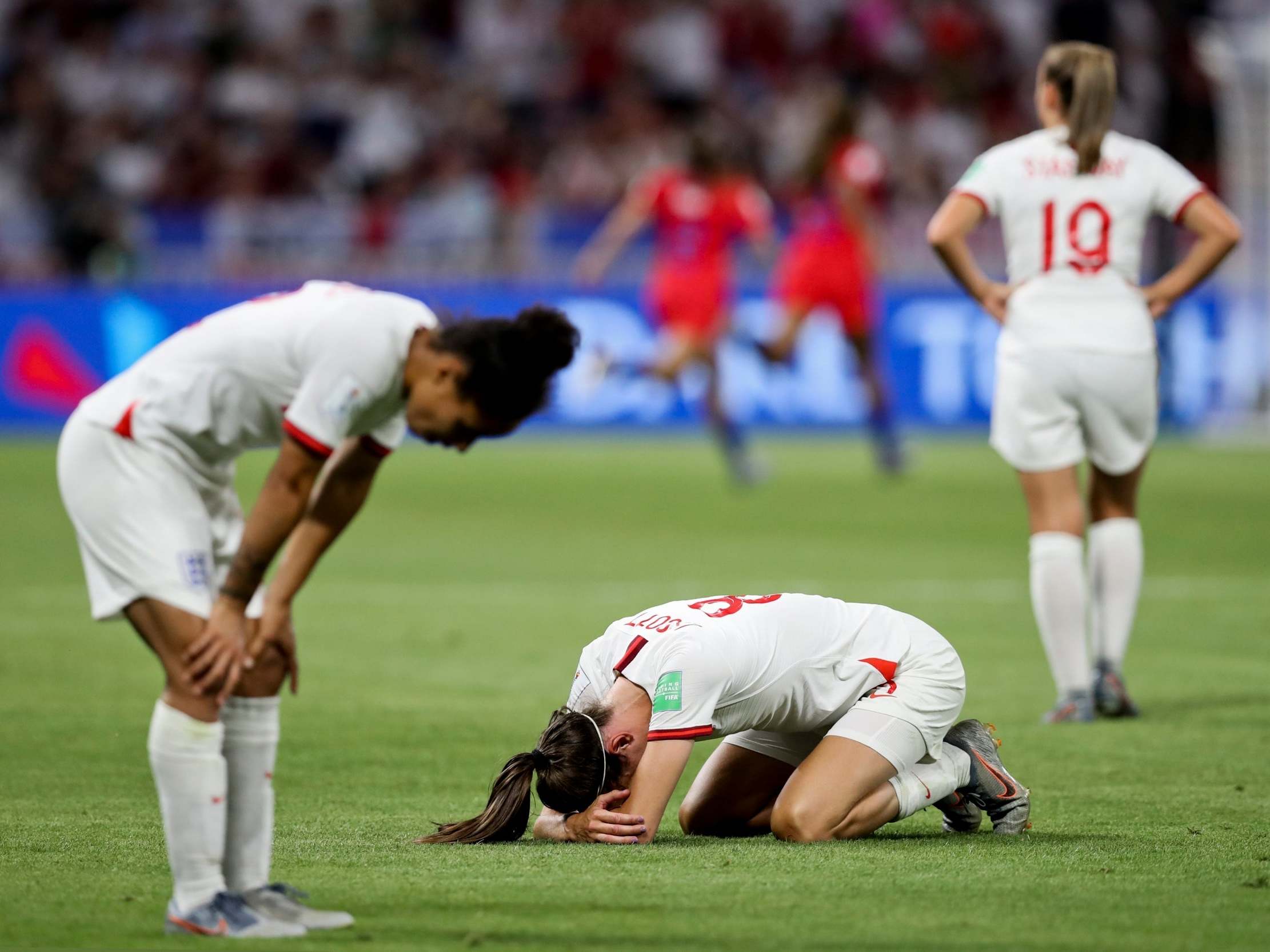 England were left distraught at the final whistle