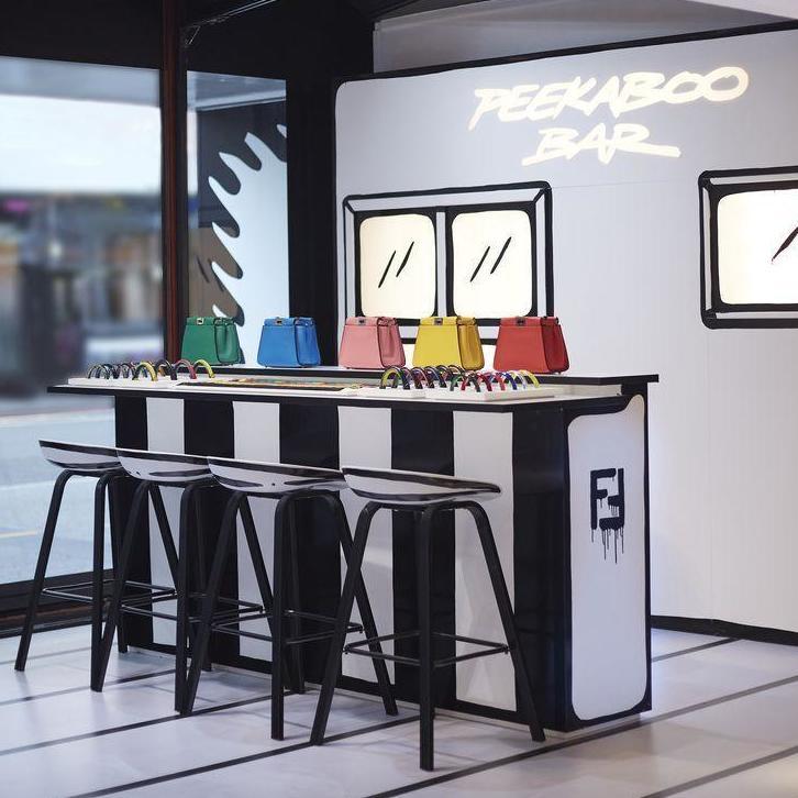 Shoppers can customise their own Mini Peekaboo bag at the "Fendi Peekaboo Bar” (Fendi)