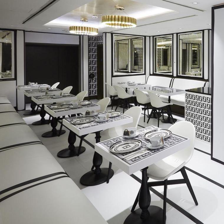 The space was designed by visual artist Joshua Vides (Fendi)