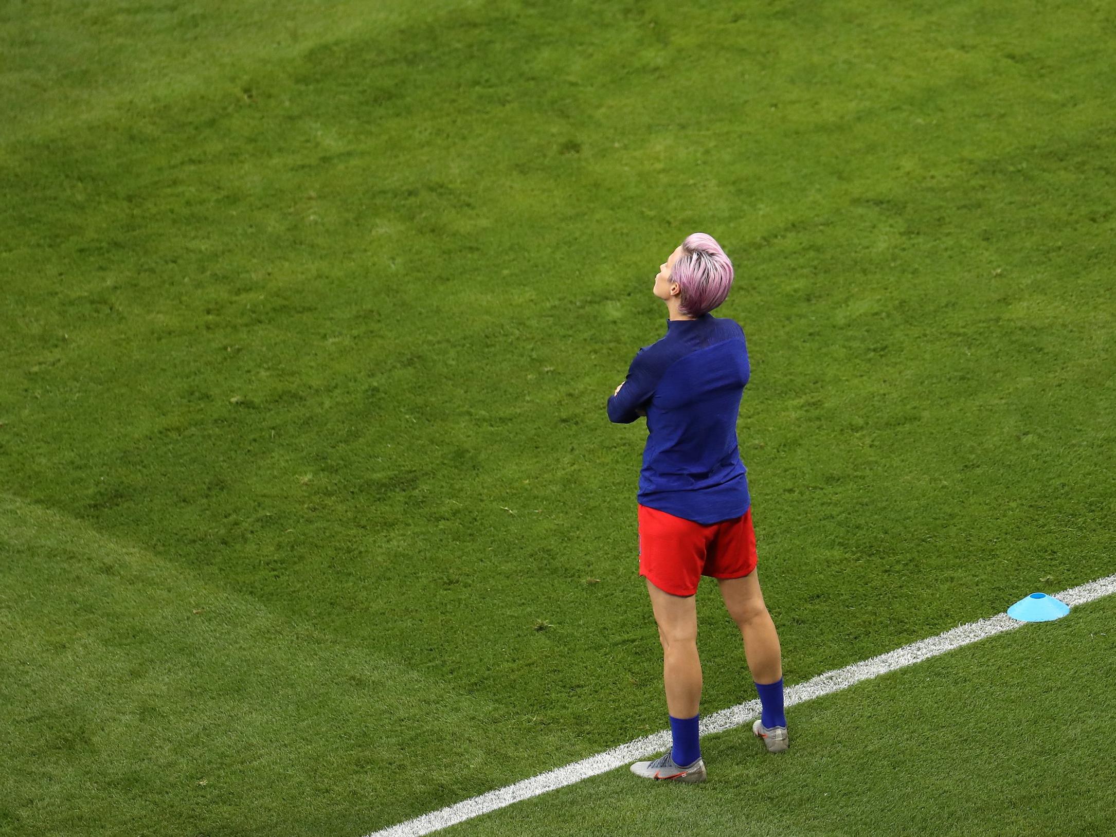 Megan Rapinoe sat out the semi-final after starring in the two previous games