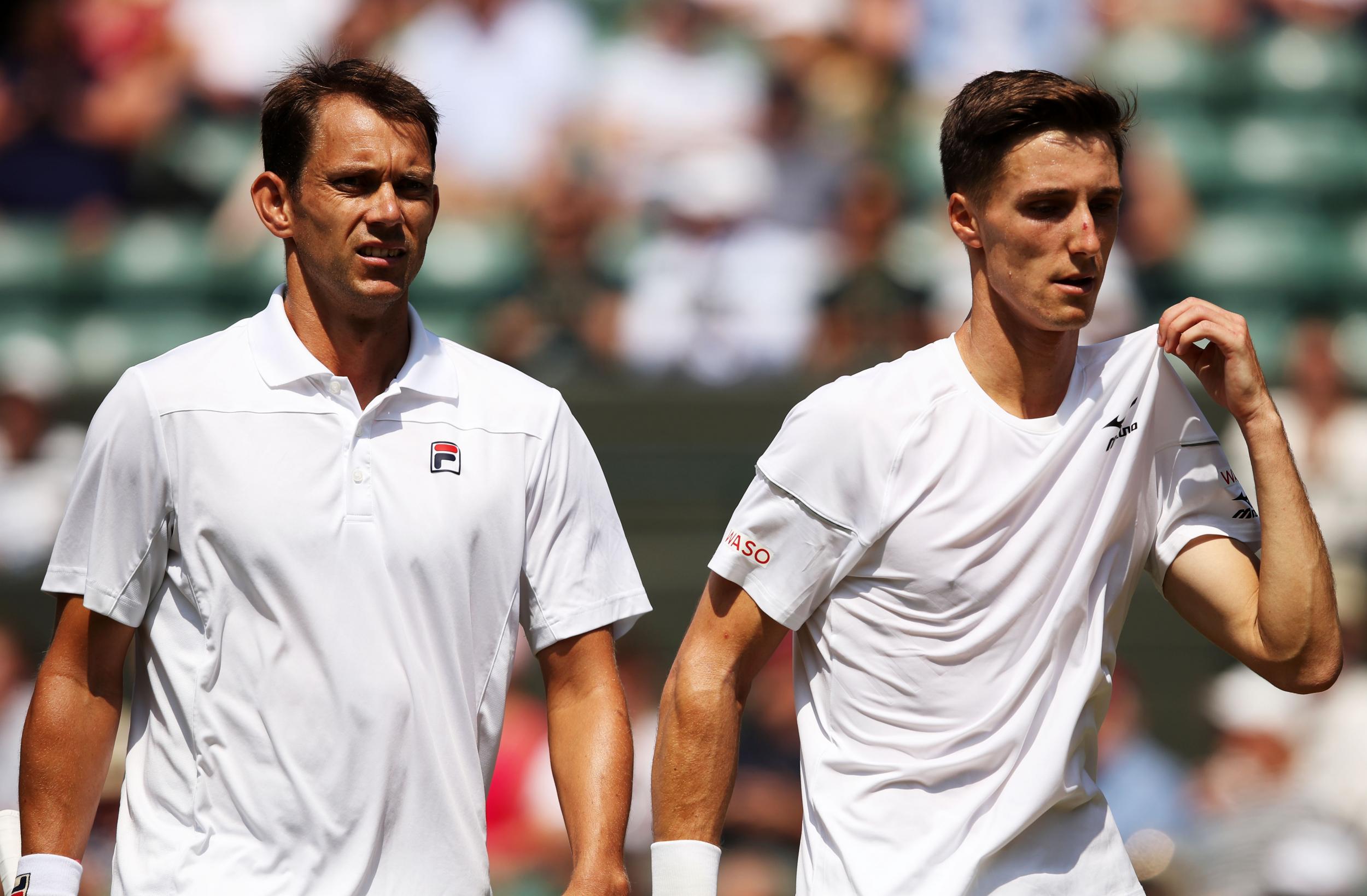 Joe Salisbury (right) and Frederik Nielsen stormed to the semi-finals of Wimbledon last year (Getty)