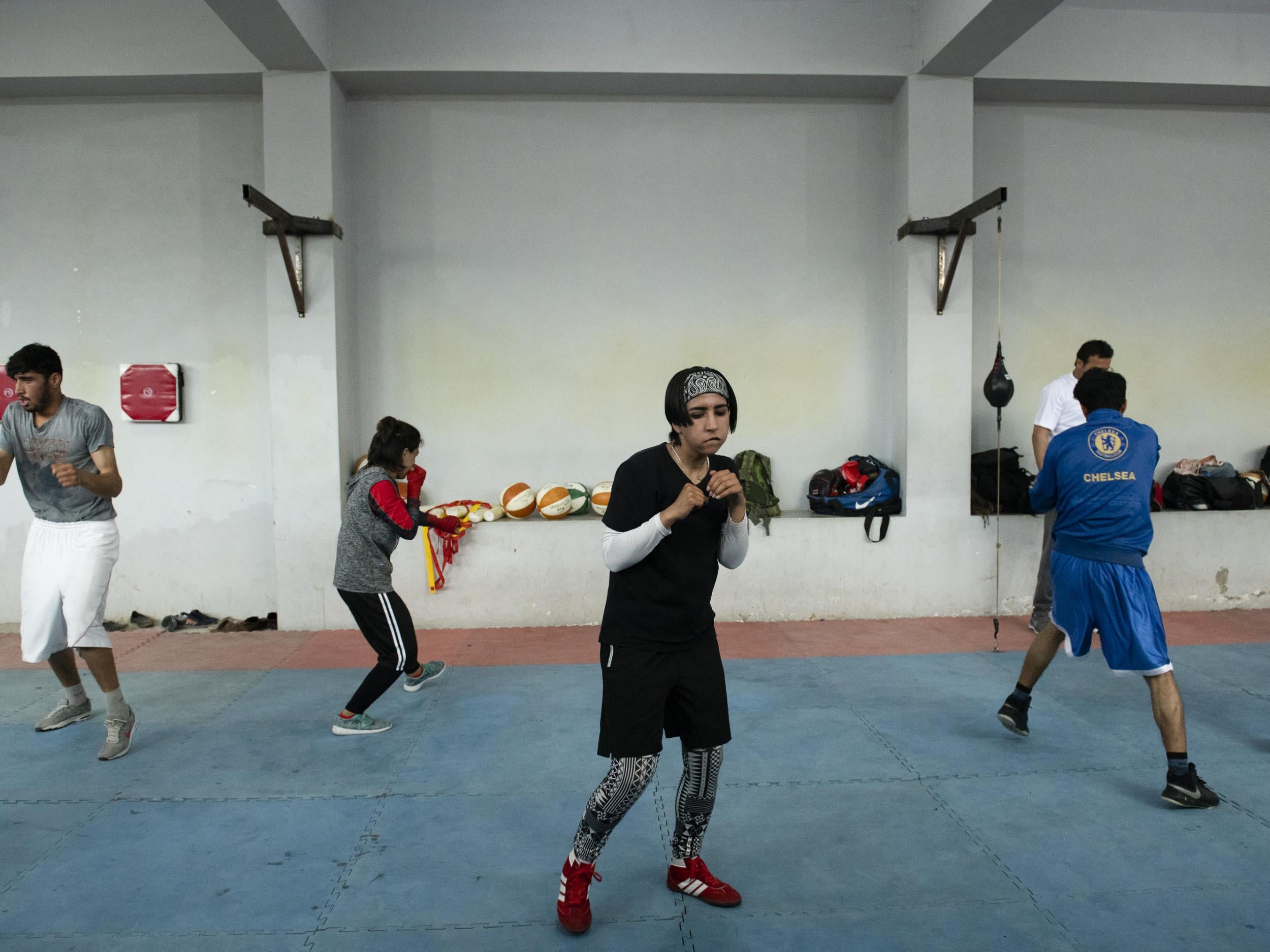 &#13;
&#13;
Bromand is one of only three female boxers that train with the boys at the Olympic gym in Kabul &#13;