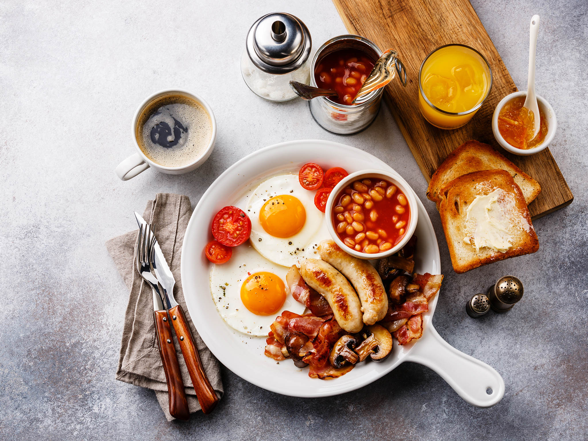 Sorry, I'm British: That's why we love putting baked beans on our fry ups