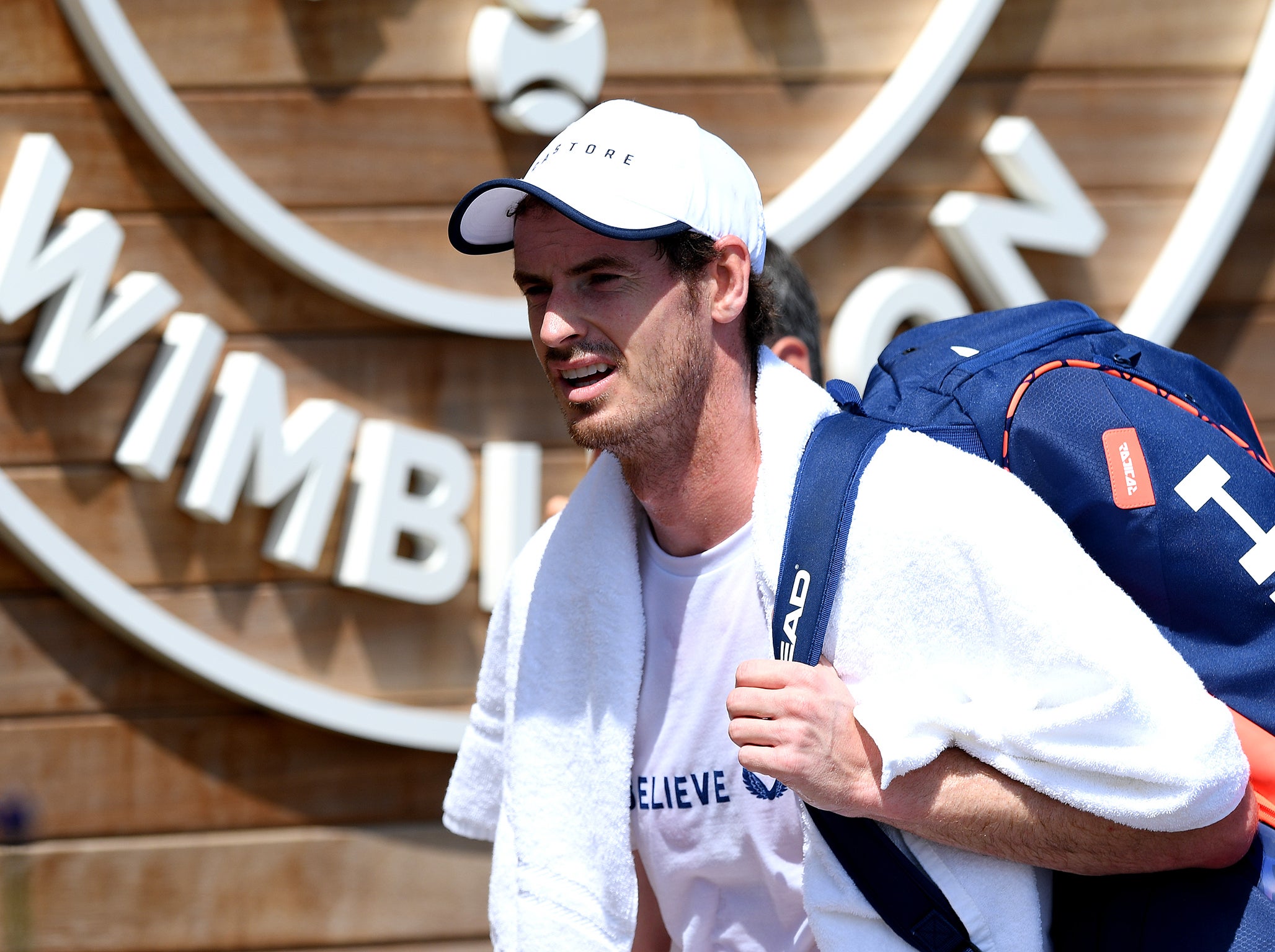 Murray is wearing Castore at this year's Wimbledon