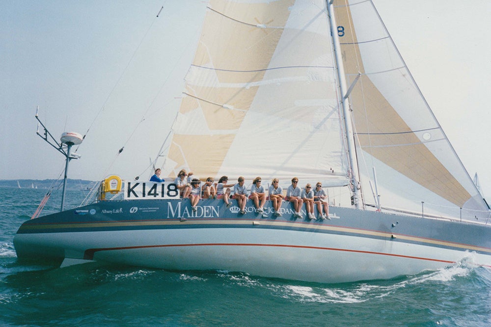 The crew of the Maiden, which set sail in 1989 (Tracy Edwards/Sony Pictures Classics)