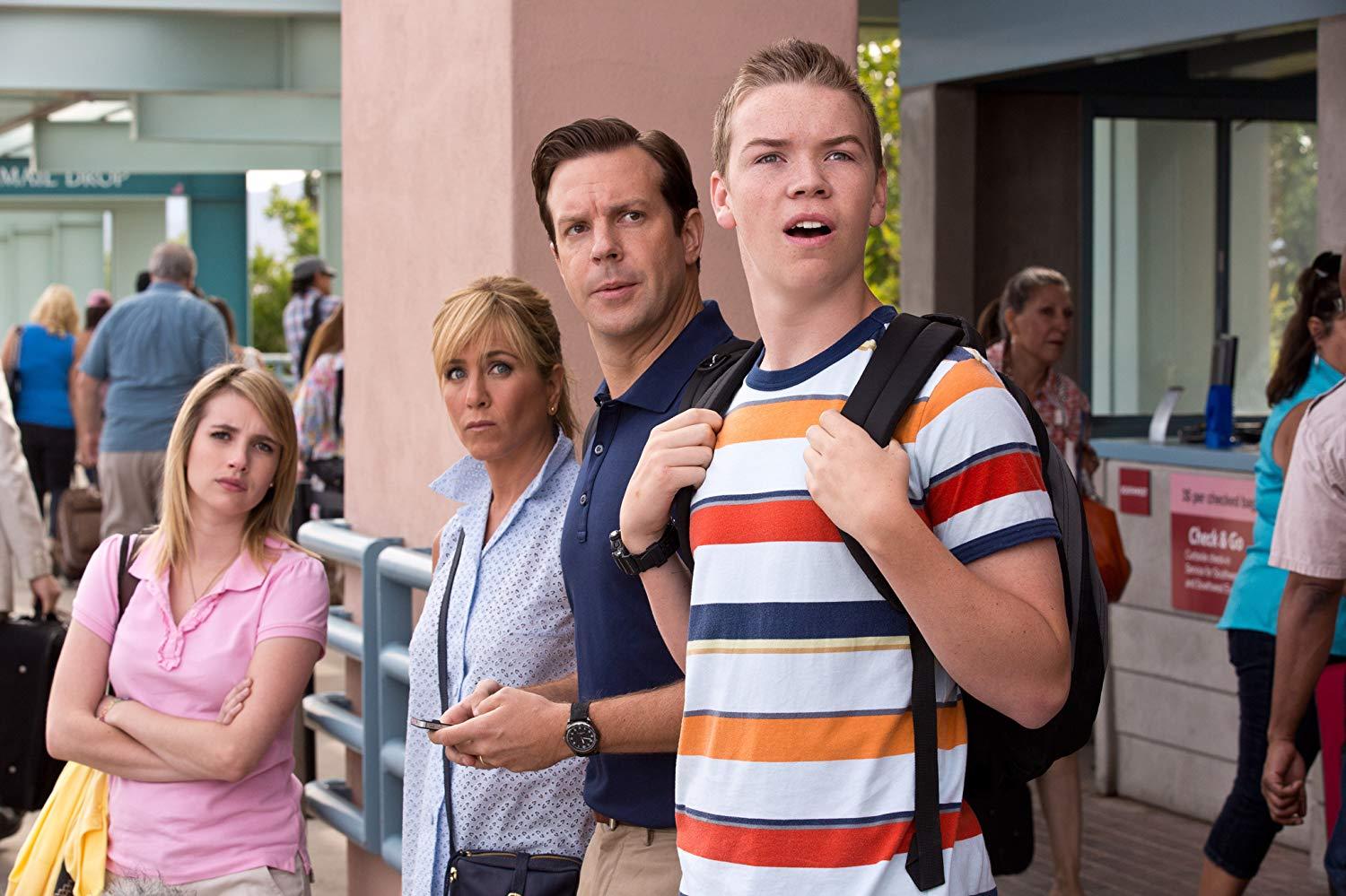 Poulter’s breakout came alongside Emma Roberts, Jennifer Aniston and Jason Sudeikis in 2013 comedy ‘We’re the Millers’ (Warner Bros Pictures)