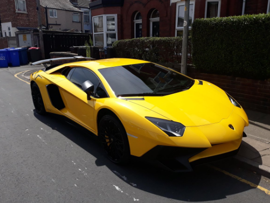 Police shared this image of the luxury car which was seized as its driver failed to insure it