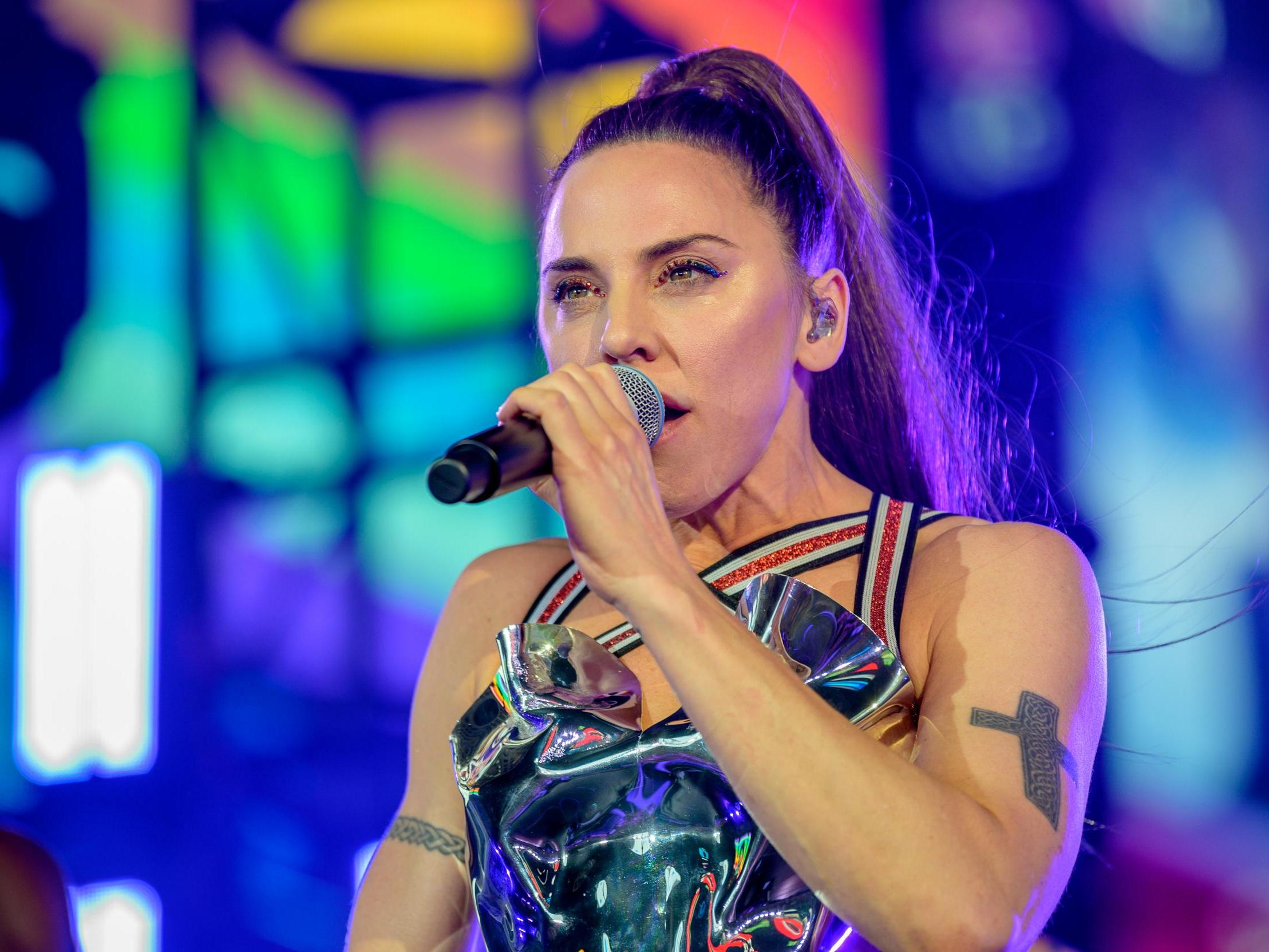 Melanie C performing at New York City Pride last month