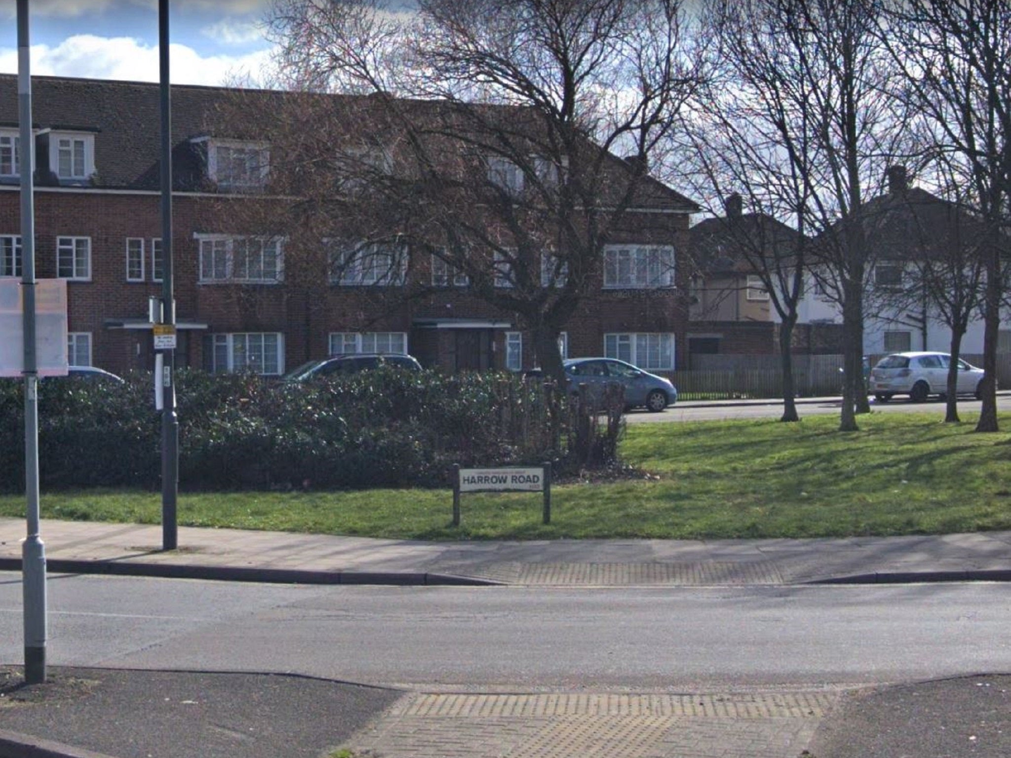 A general view of part of Harrow Road in Wembley, northwest London.