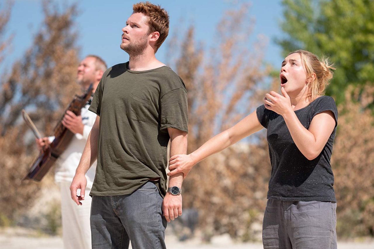 Unusually set in daylight and sunshine: Jack Reynor and Florence Pugh in Midsommar