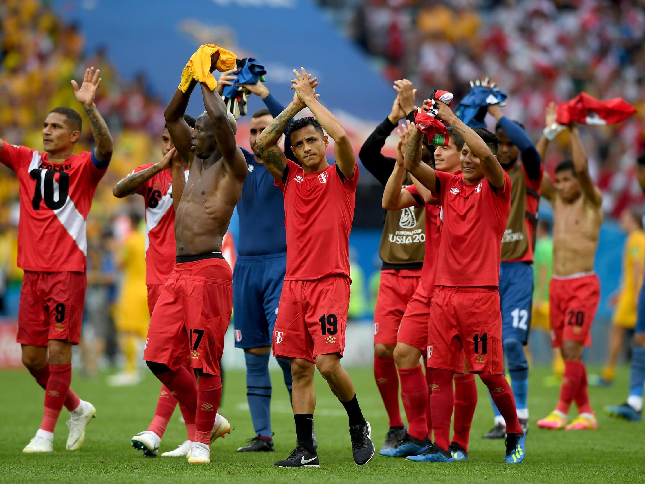 Peru were upset to be knocked out of the group stage in the 2018 World Cup