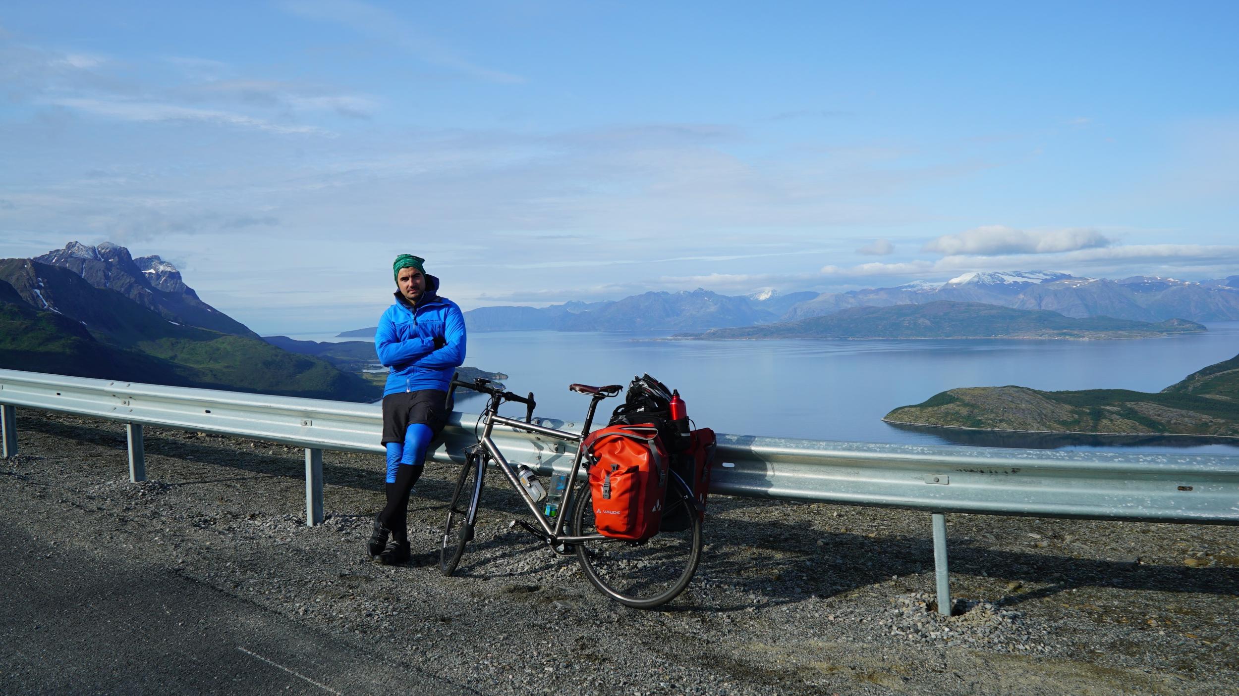 &#13;
Simon Parker cycled 2,000 miles across Scandinavia &#13;