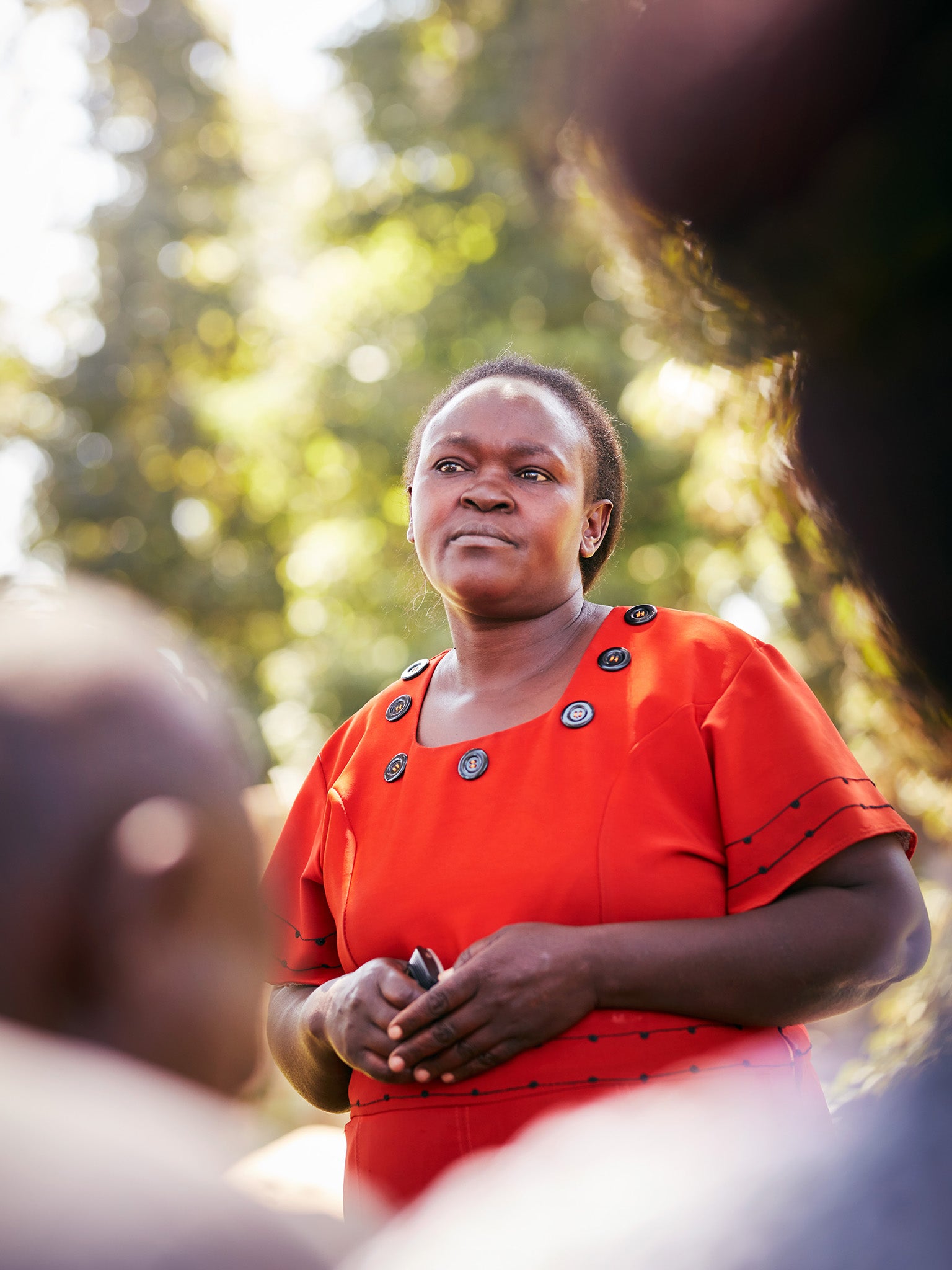 Julia Nkatha addresses Ukuu cluster: ‘We started this group because we realised we were watering our trees wrong’