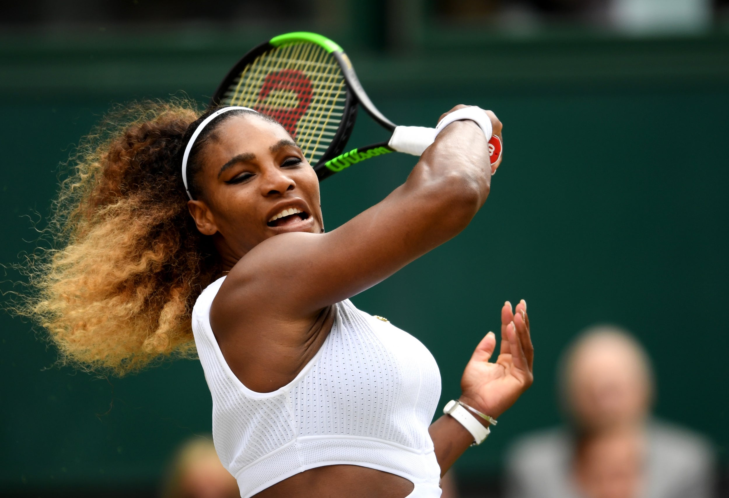 Williams edged past Riske in the Wimbledon quarter-finals (Getty)