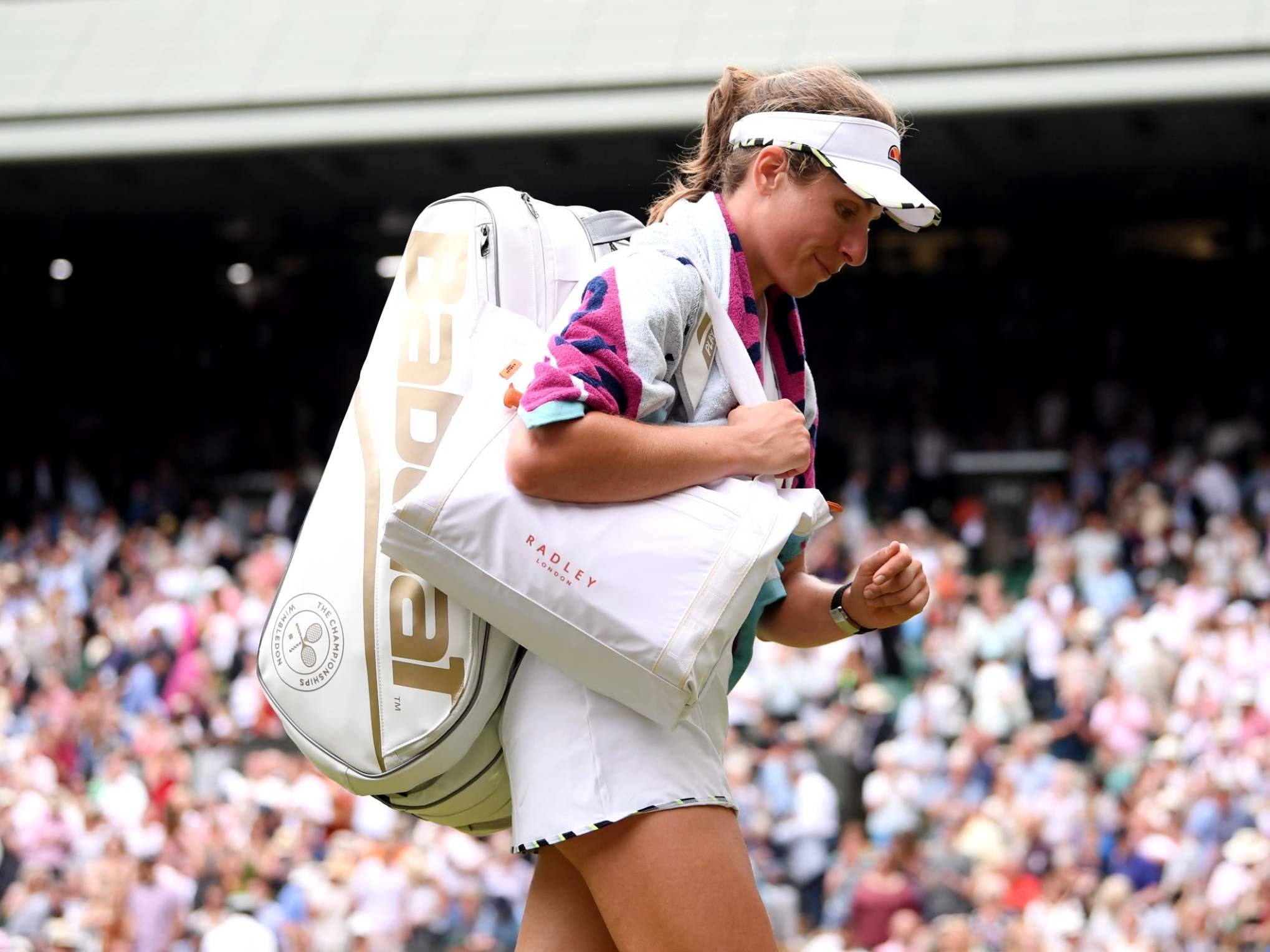 Konta was well beaten by Strycova