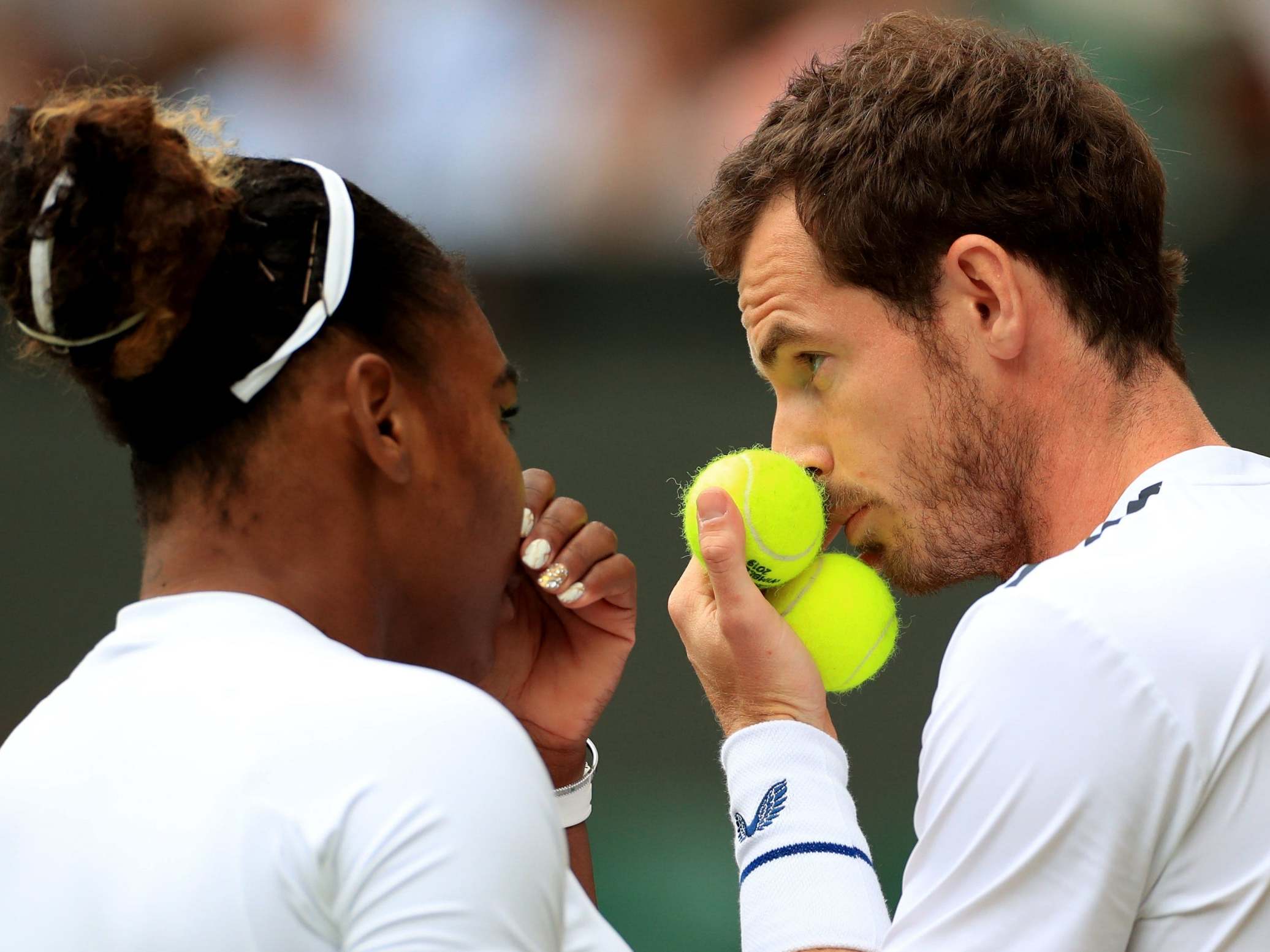 Serena Williams and Andy Murray discuss tactics