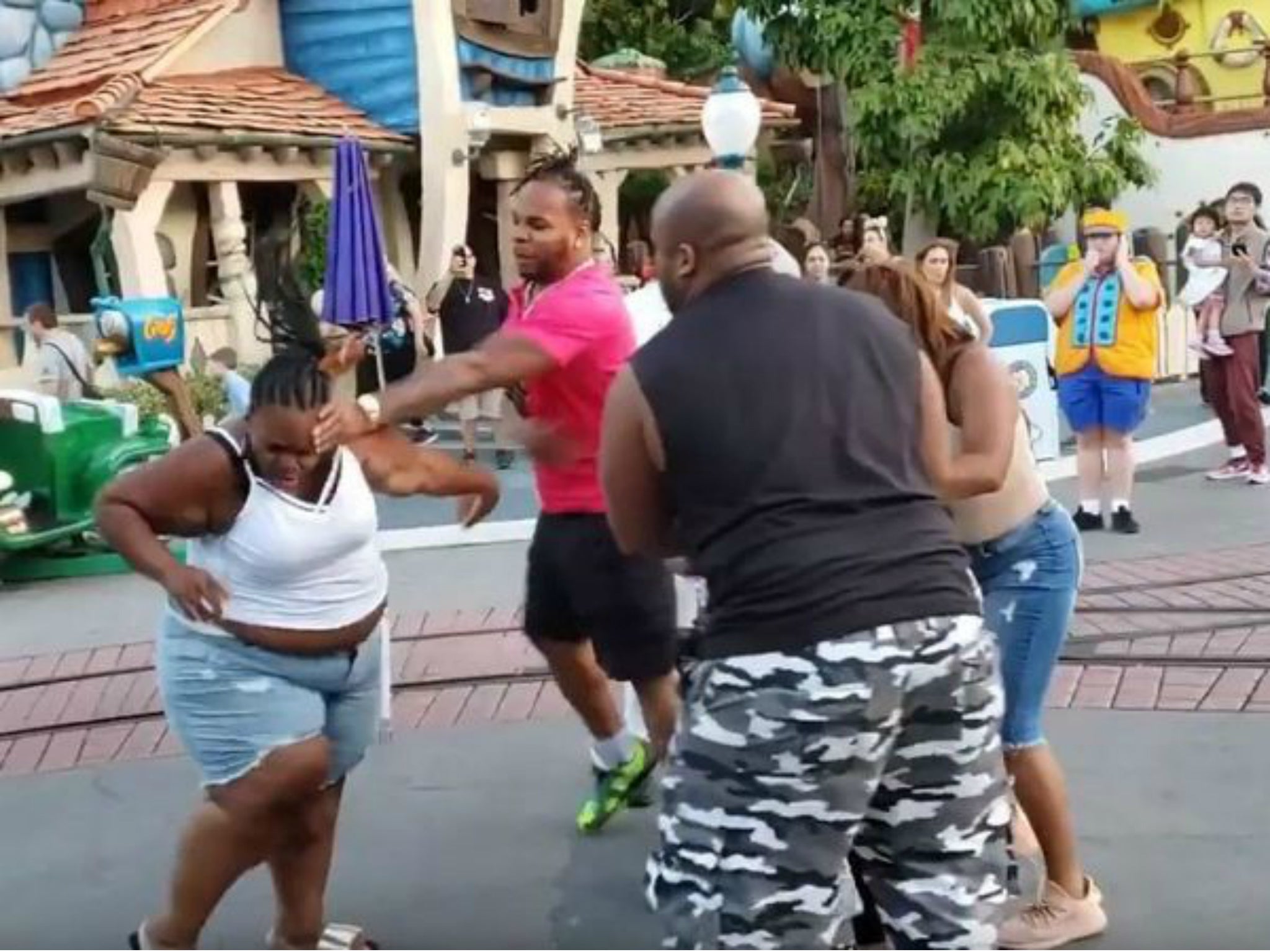 The fight lasted approximately five minutes