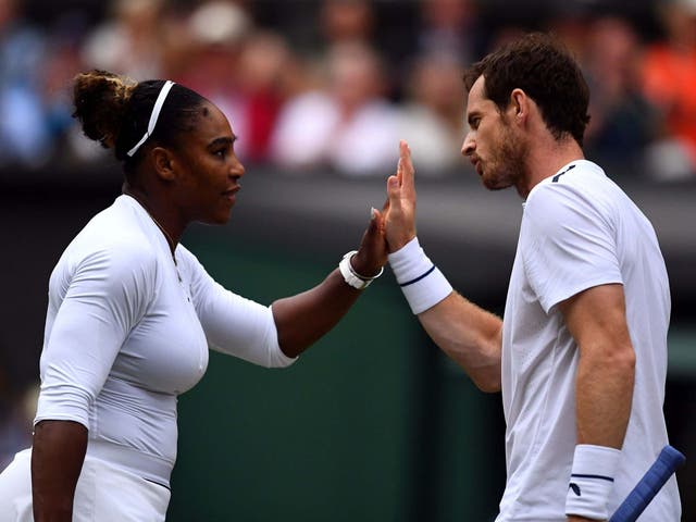 Serena Williams and Andy Murray