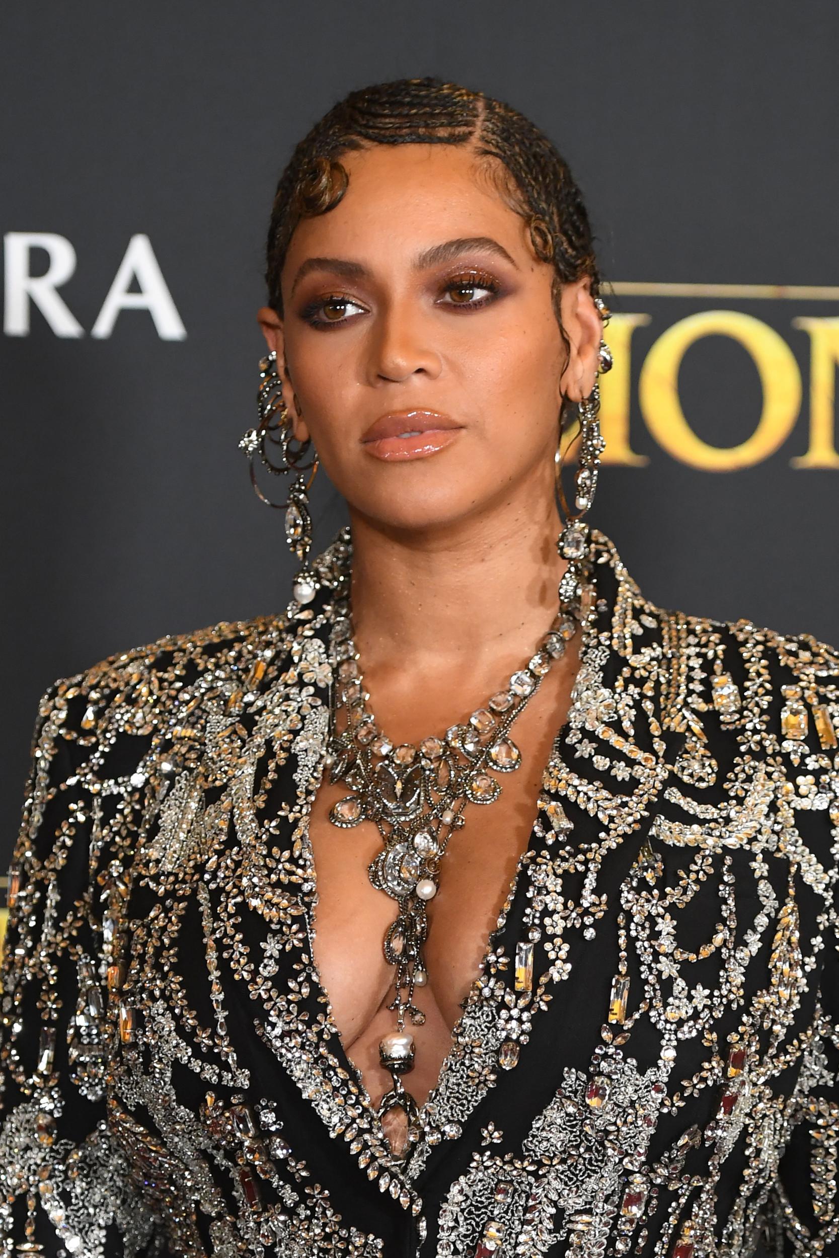 Beyoncé attends the premiere of Disney's "The Lion King" at Dolby Theatre on July 09, 2019 in Hollywood, California.