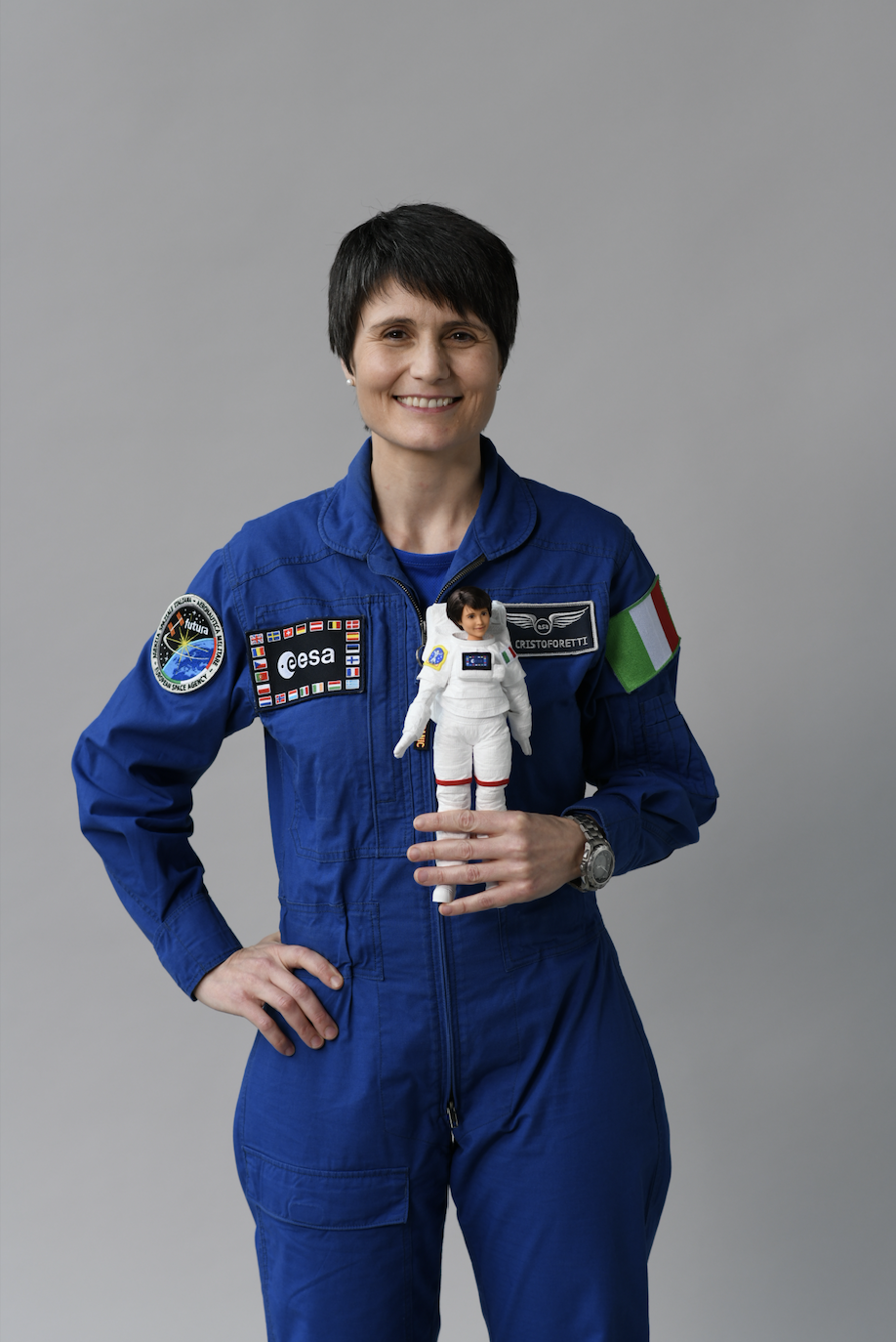 Samantha Cristoforetti is the ESA's only active female astronaut (Barbie)