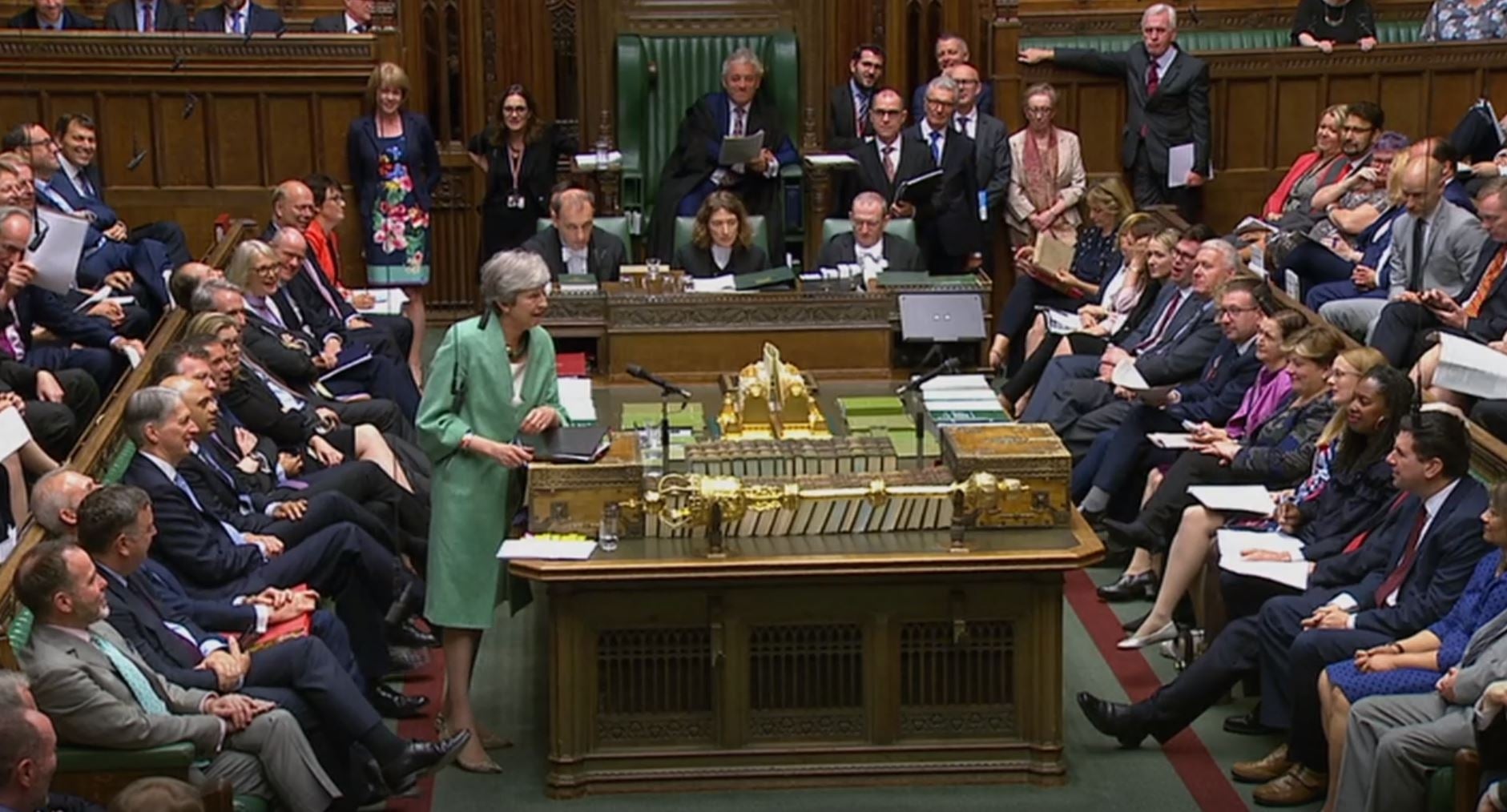 May faces MPs at PMQs earlier this month