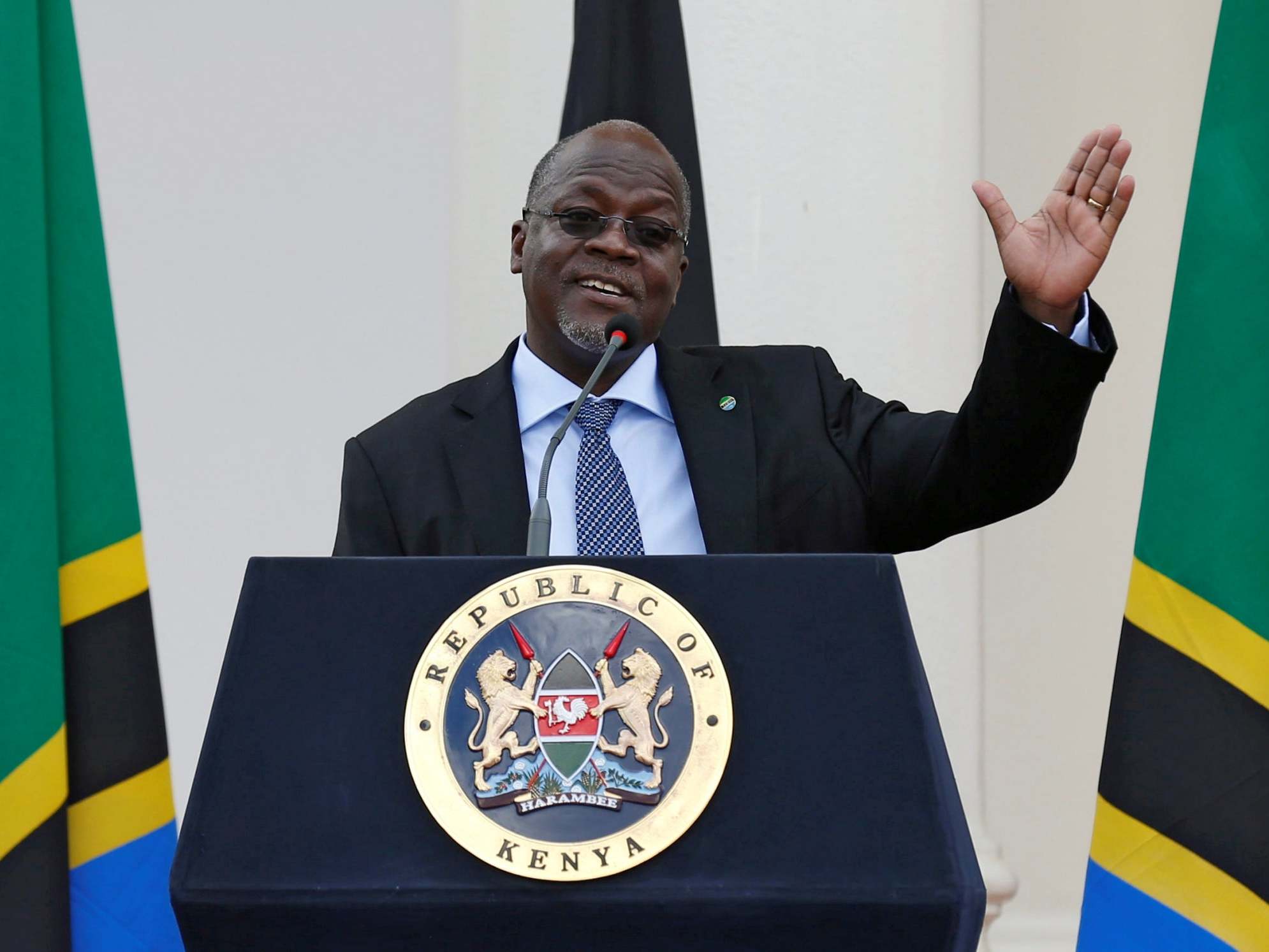 John Magufuli urged his country's women to "set your ovaries free"