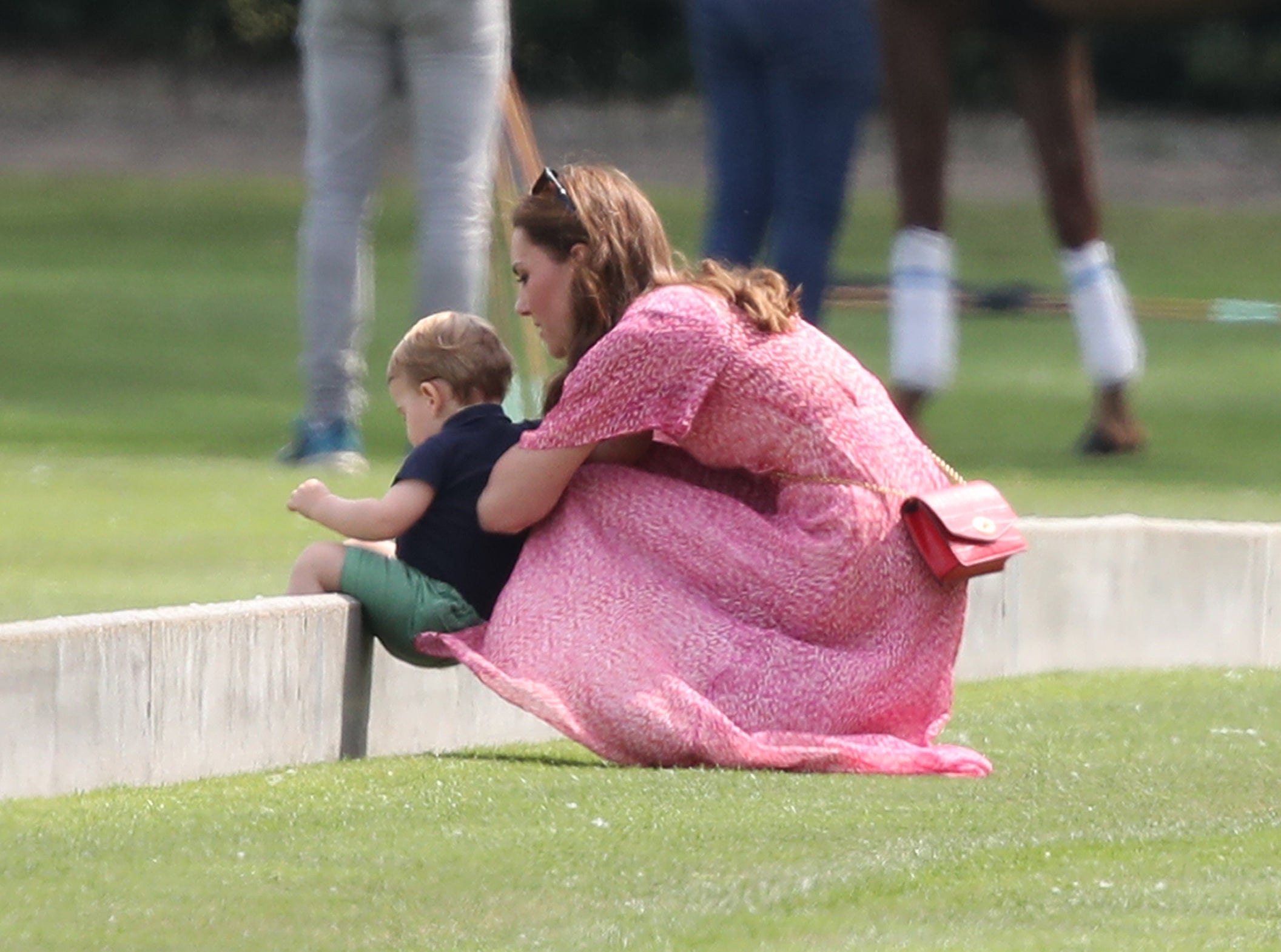 The Duchess of Cambridge with Prince Louis (Andrew Matthews/PA Wire)