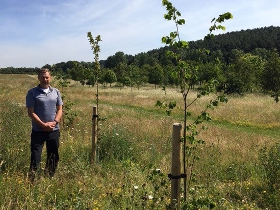 Steve Barnes at Tithe Green Burial Ground, Nottinghamshire