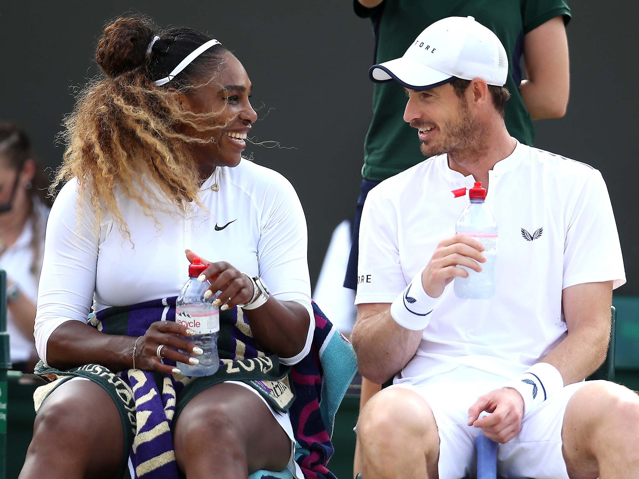 Serena Williams of the United States and Andy Murray of Great Britain