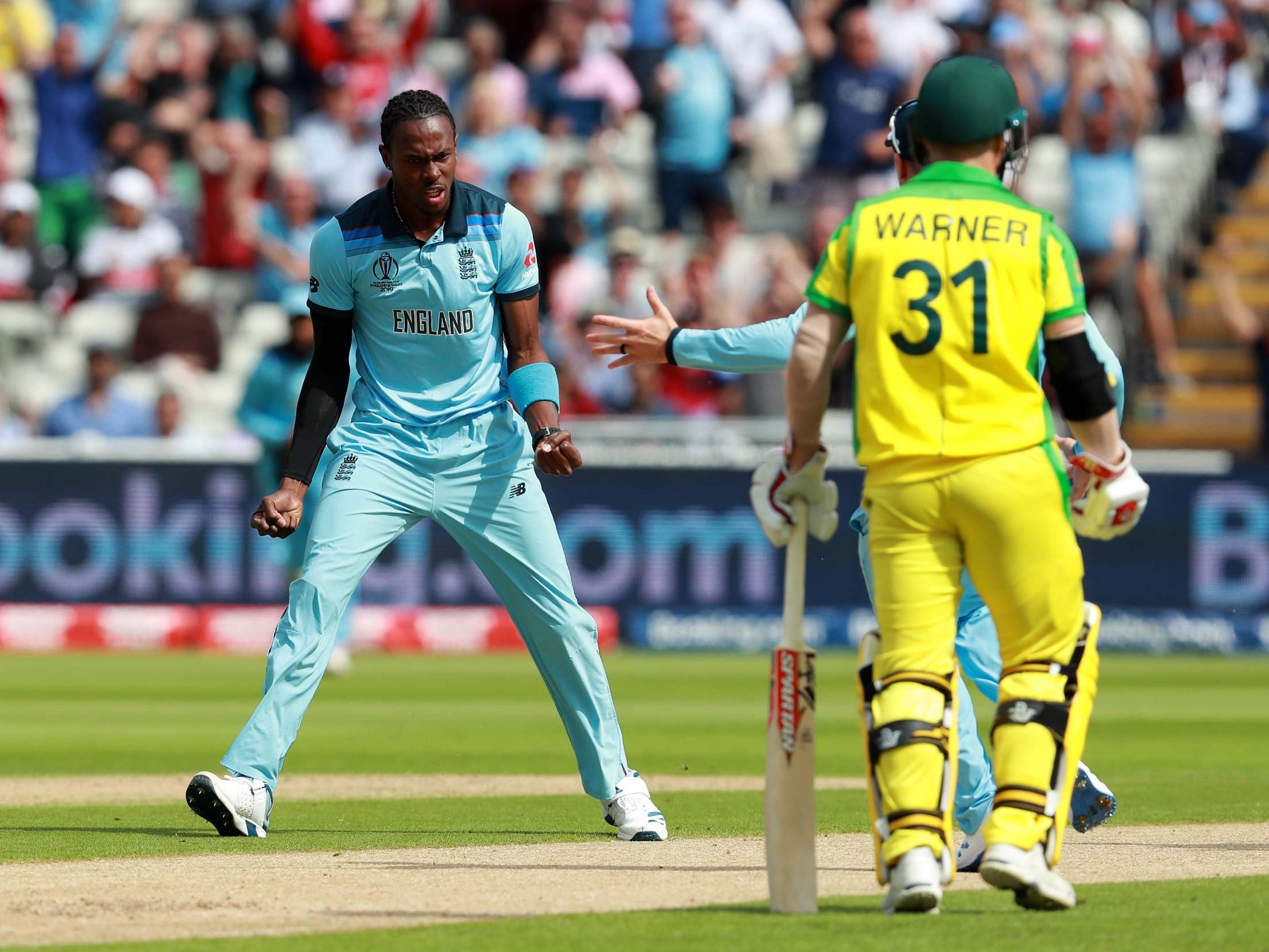 Jofra Archer celebrates