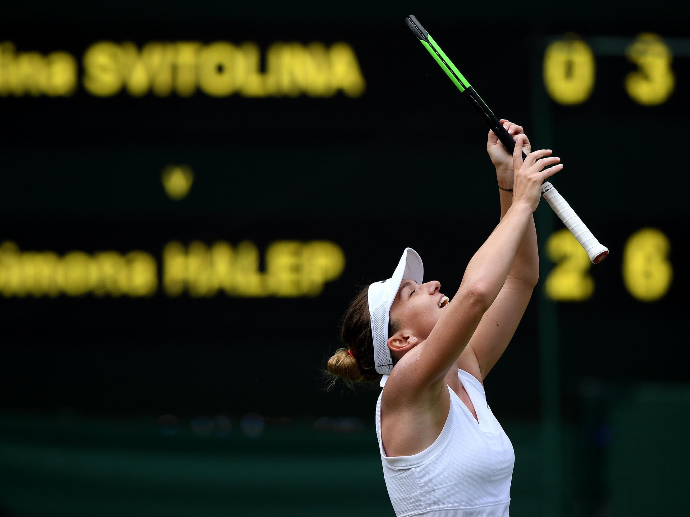 Halep put in a commanding display to reach the final