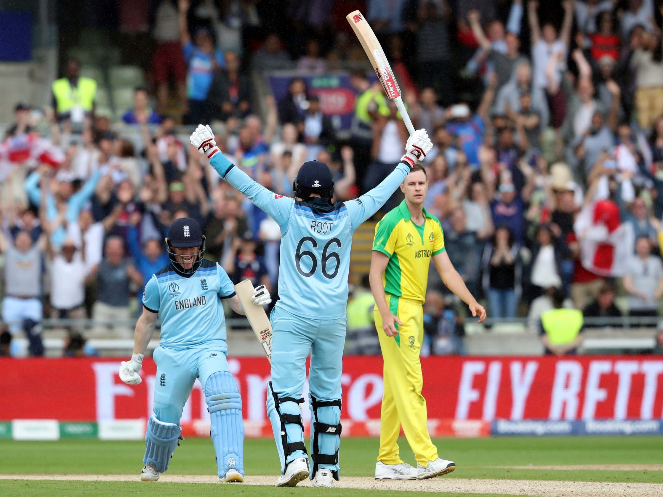 Morgan hit the winning runs to seal England's place in the final