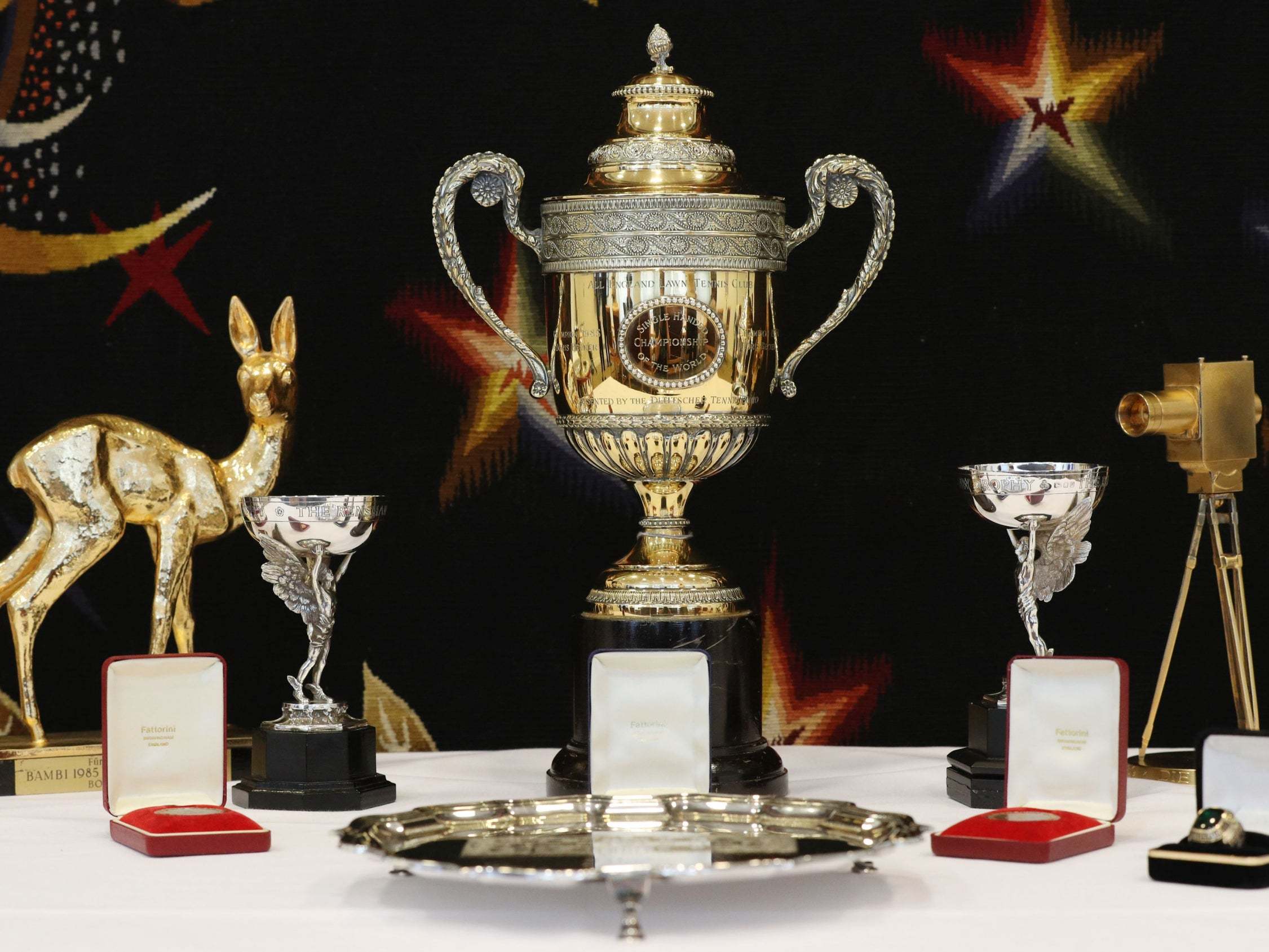 Becker has auctioned off some of his trophies from his career