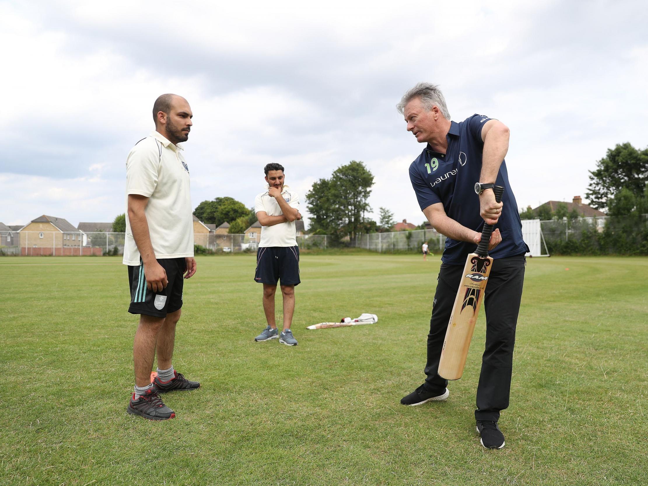 Waugh visited The Change Foundation at The Cricket Centre