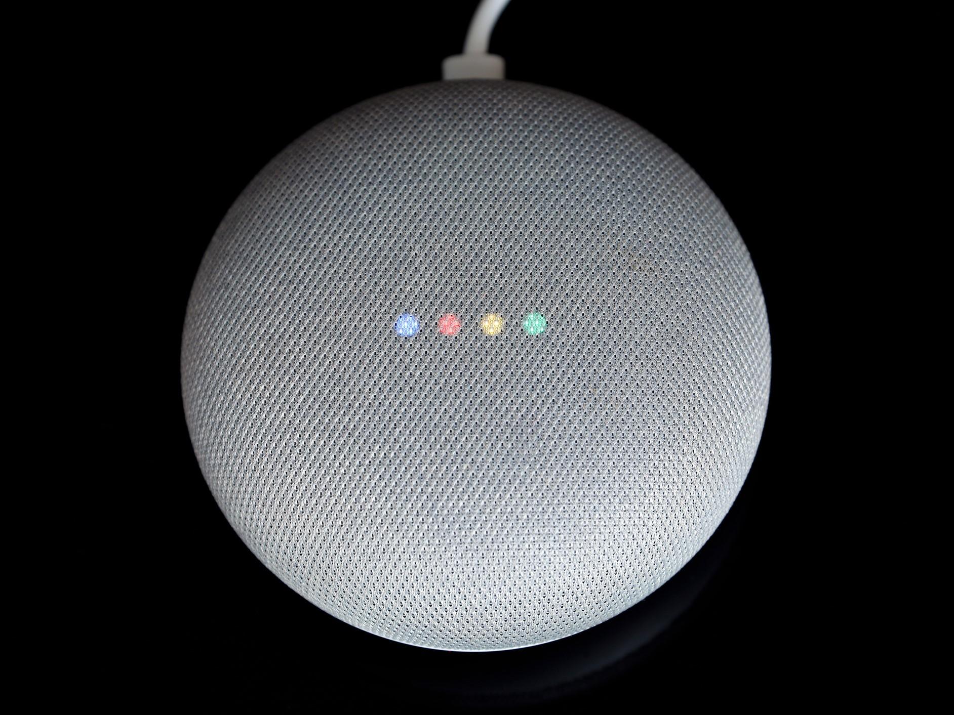 The Google Home smart speaker stores some recordings from its users