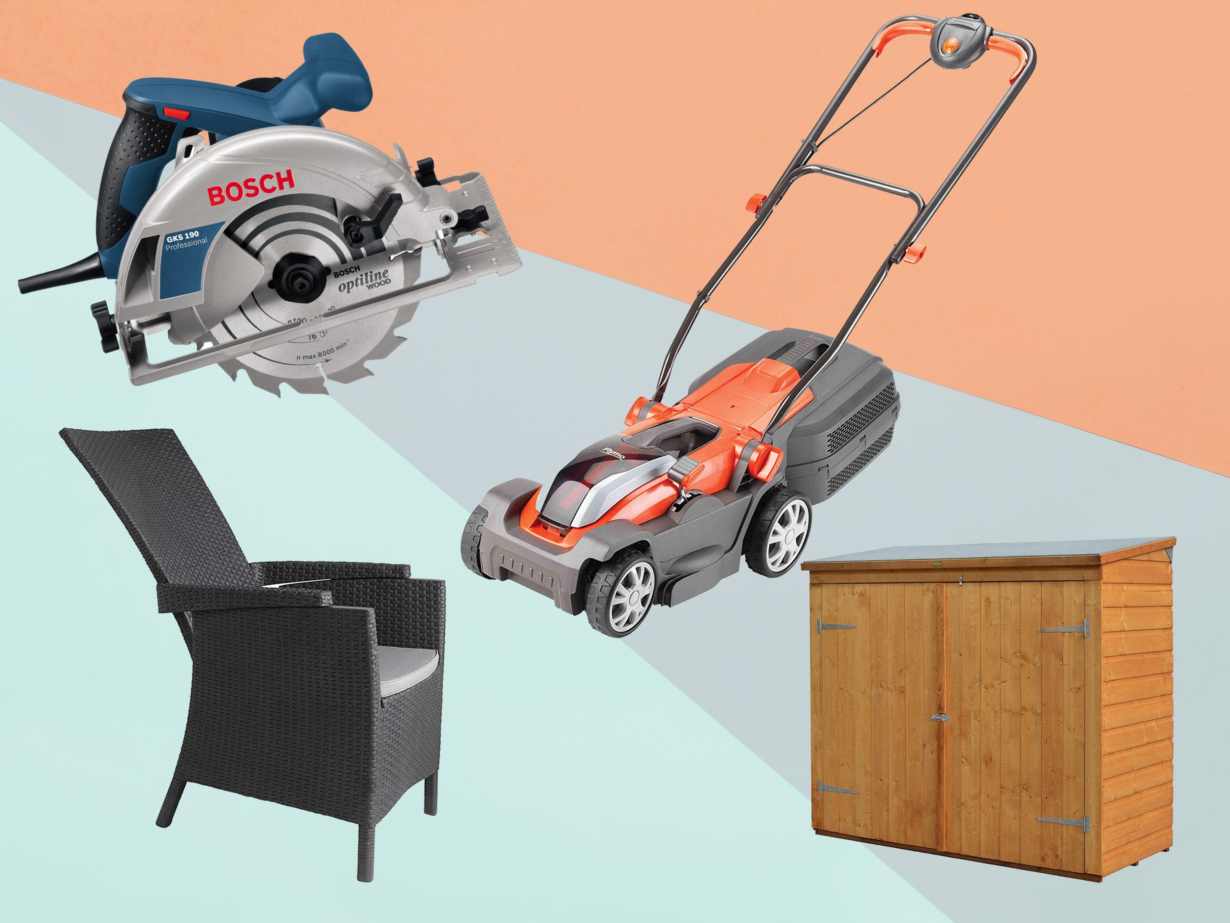 Get your home and garden summer ready with some brilliant deals on appliances, from lawnmowers to deckchairs