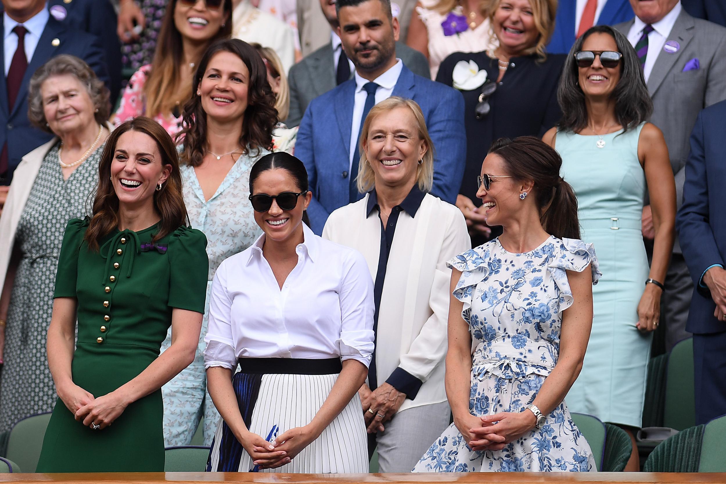 The pair were joined by Pippa Middleton (Getty)