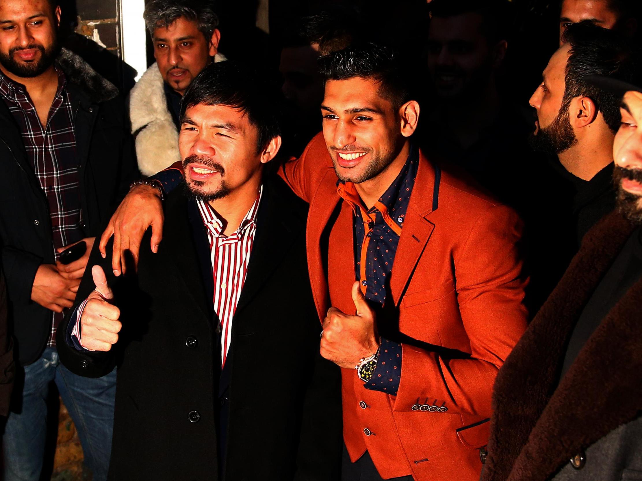 Amir Khan calls out Manny Pacquiao for ‘one final dance’ amid Floyd Mayweather rematch rumours