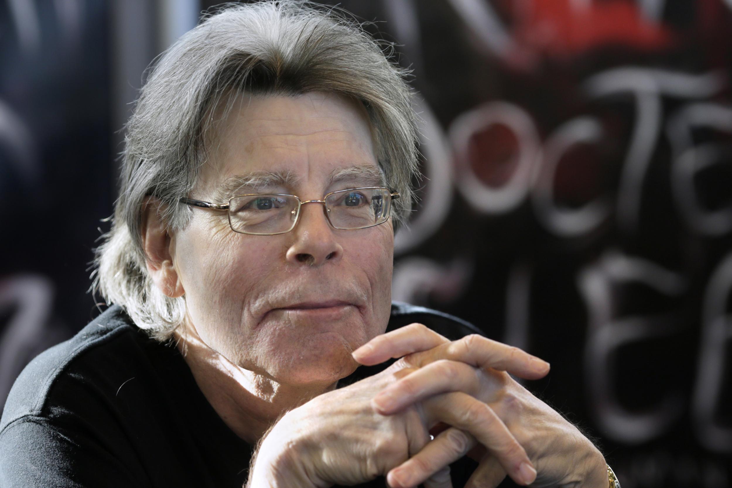 Hill’s forthcoming short story collection ‘Full Throttle’ includes two collaborations with his father Stephen King (AFP/Getty)