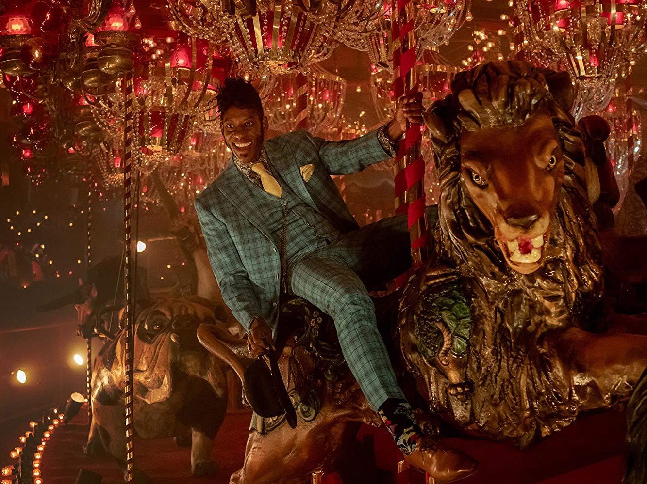 Orlando Jones as Mr Nancy in Starz’s ‘American Gods’, Gaiman’s first solo novel